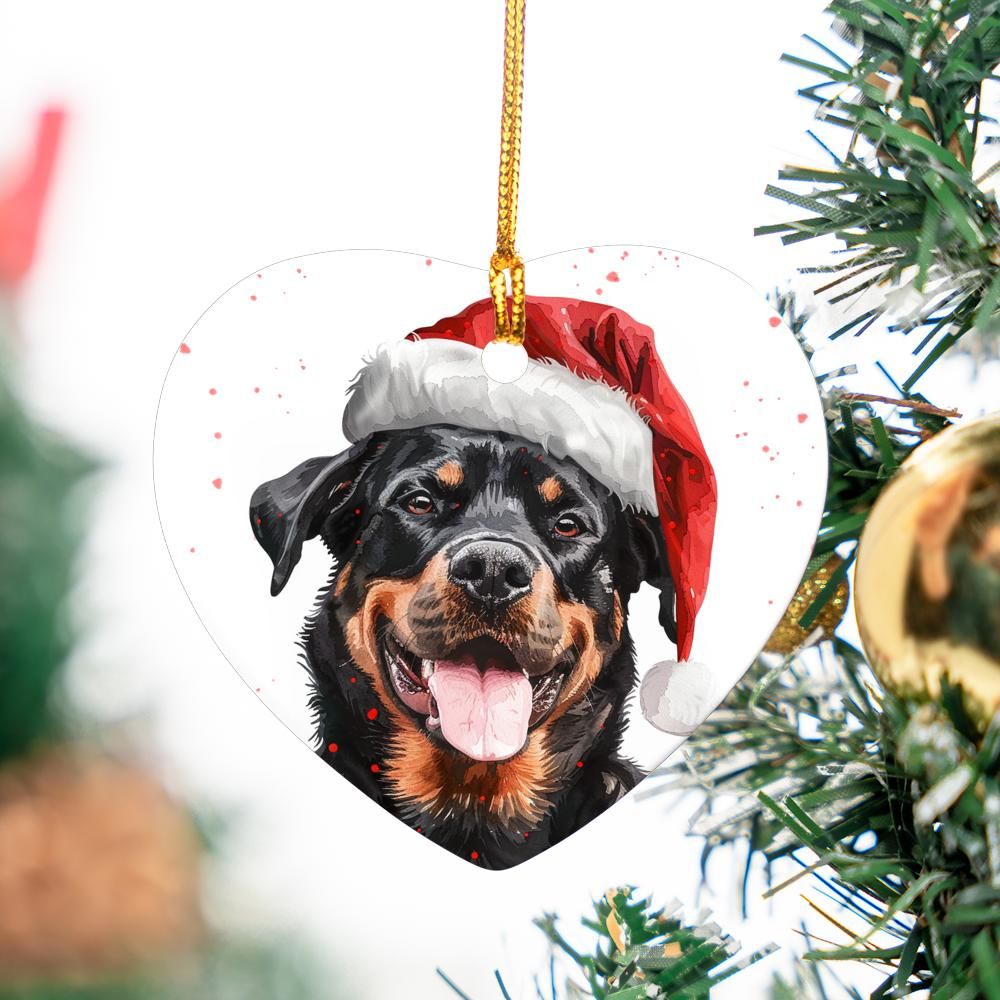 Rottweiler-2 Christmas Ornament