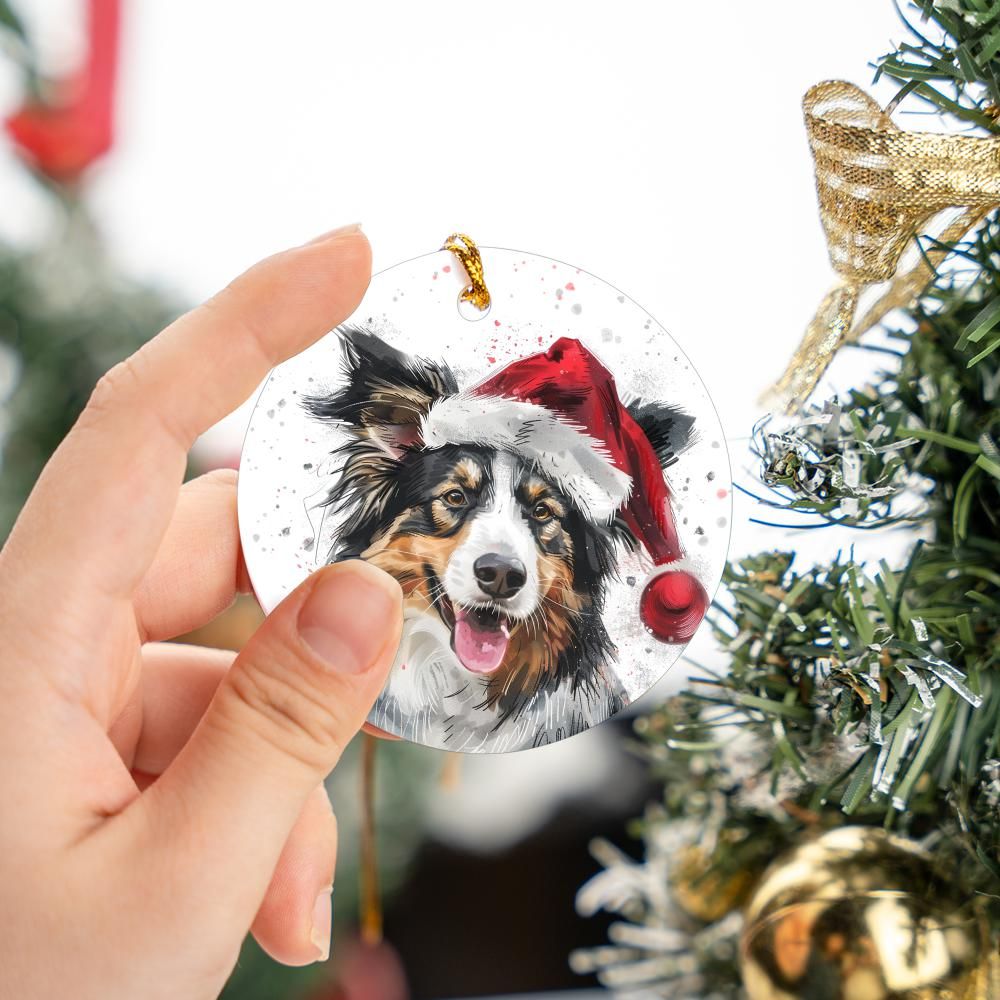 Collie-2 Christmas Ornament