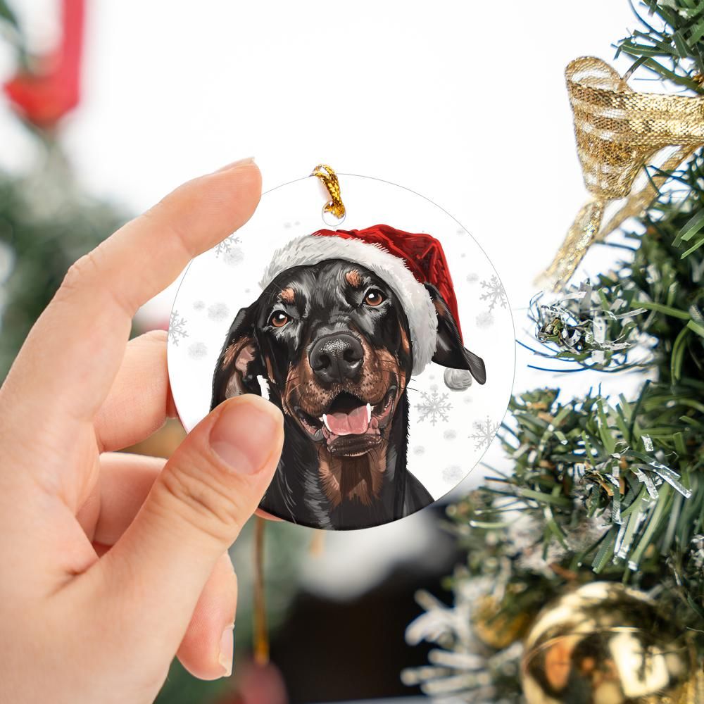 Doberman-2 Christmas Ornament