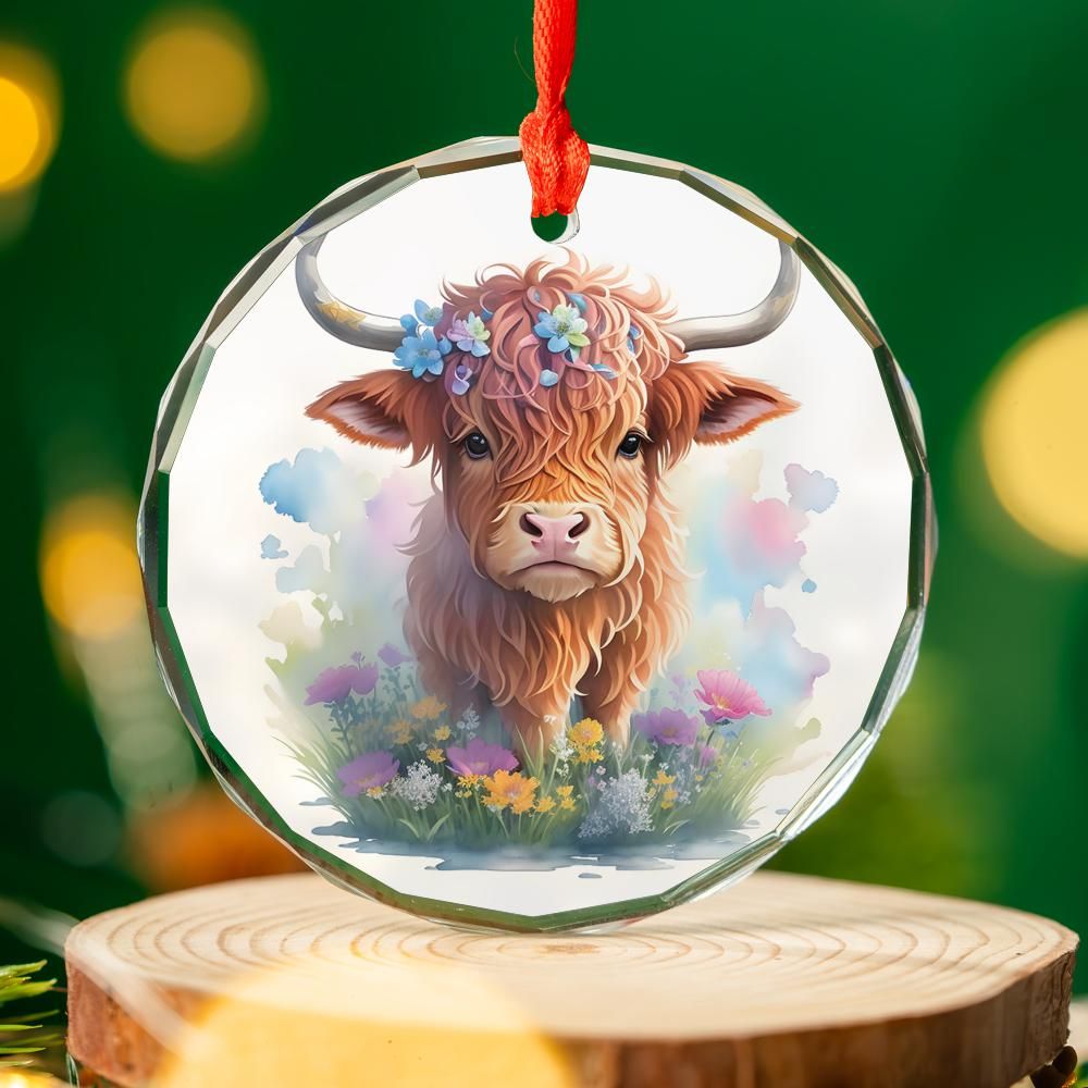 Christmas Ornament Highland Cow Baby (6)