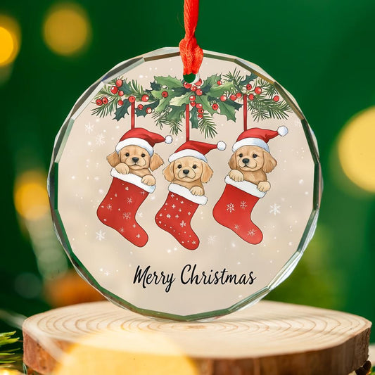 Puppies Christmas Ornament