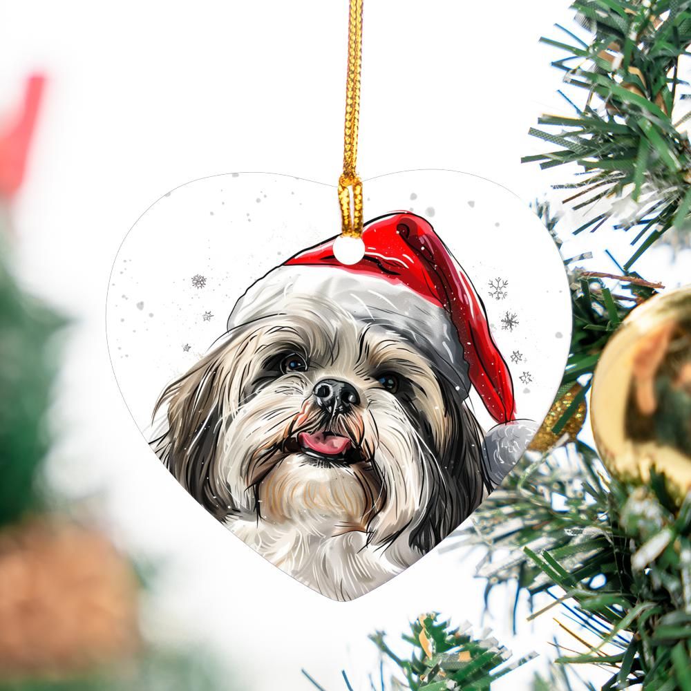 Lhasa-Apso-1 Christmas Ornament