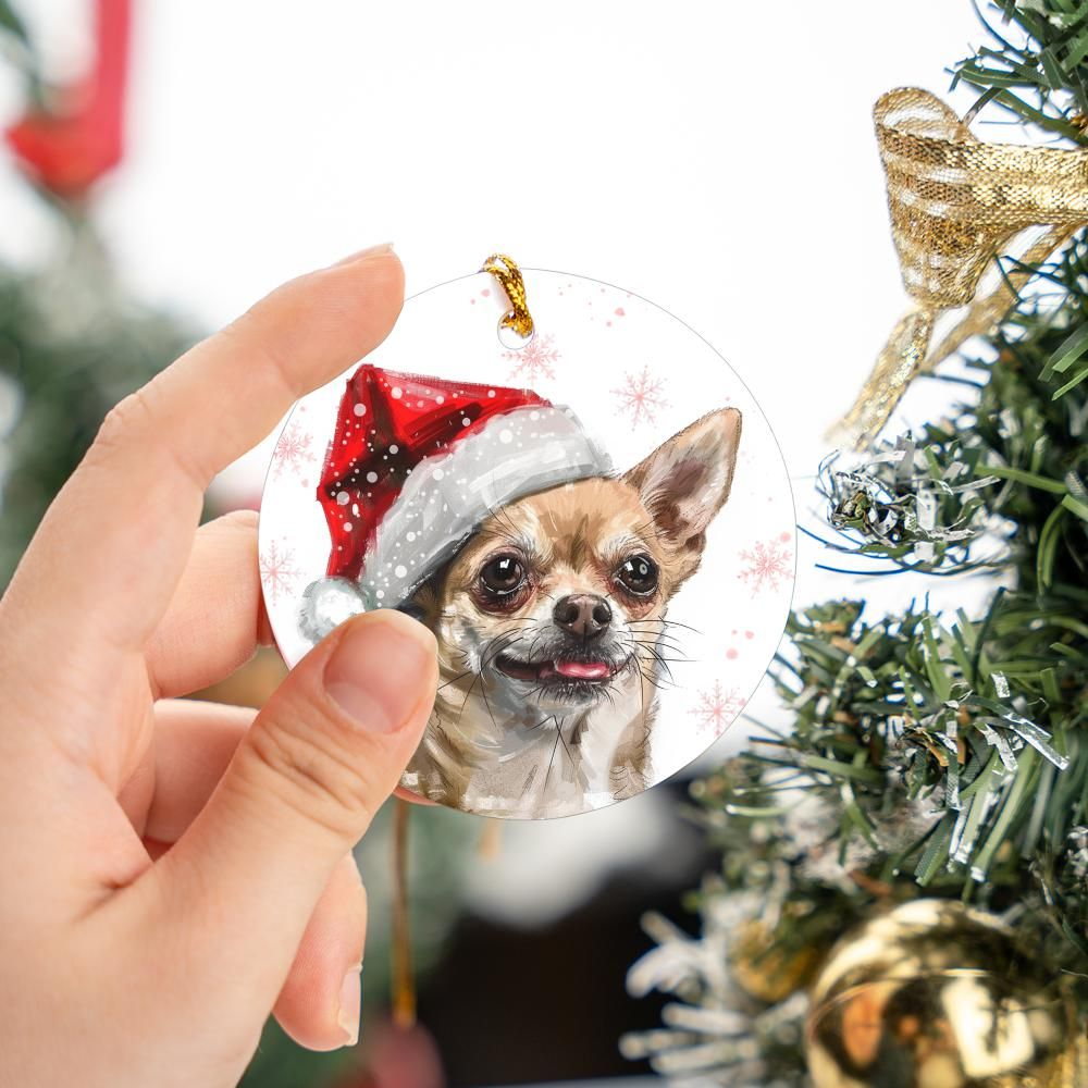 Chihuahua-2 Christmas Ornament