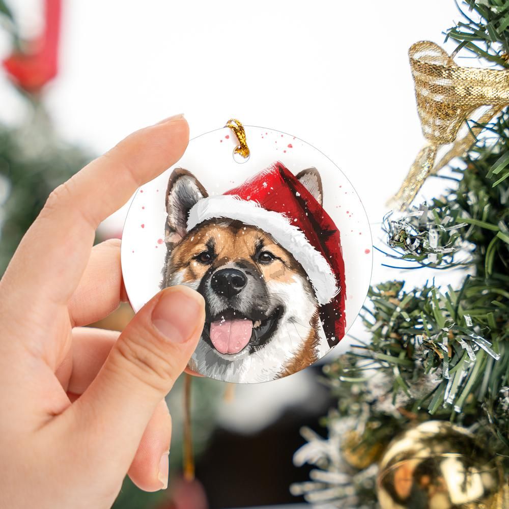 Akita-1 Christmas Ornament