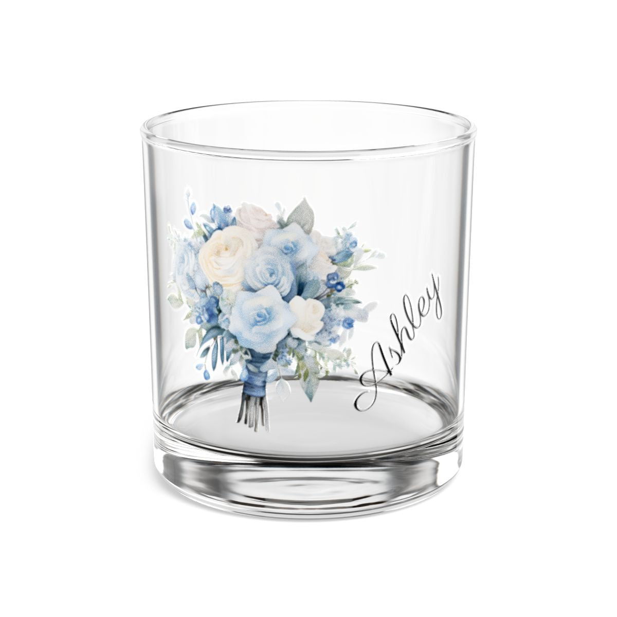 Wedding Bouquets Flower Personalised Floral Bouquet Wine Glass, Stemless Wine Glass, Whiskey Glass, Rocks Glass