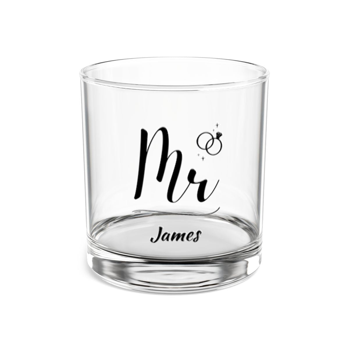 Personalised Christmas Mr & Mrs Wine Glass 12oz, Whiskey Glass 6oz, Stemless Wine Glass 11.75oz, Rock Glass 10oz