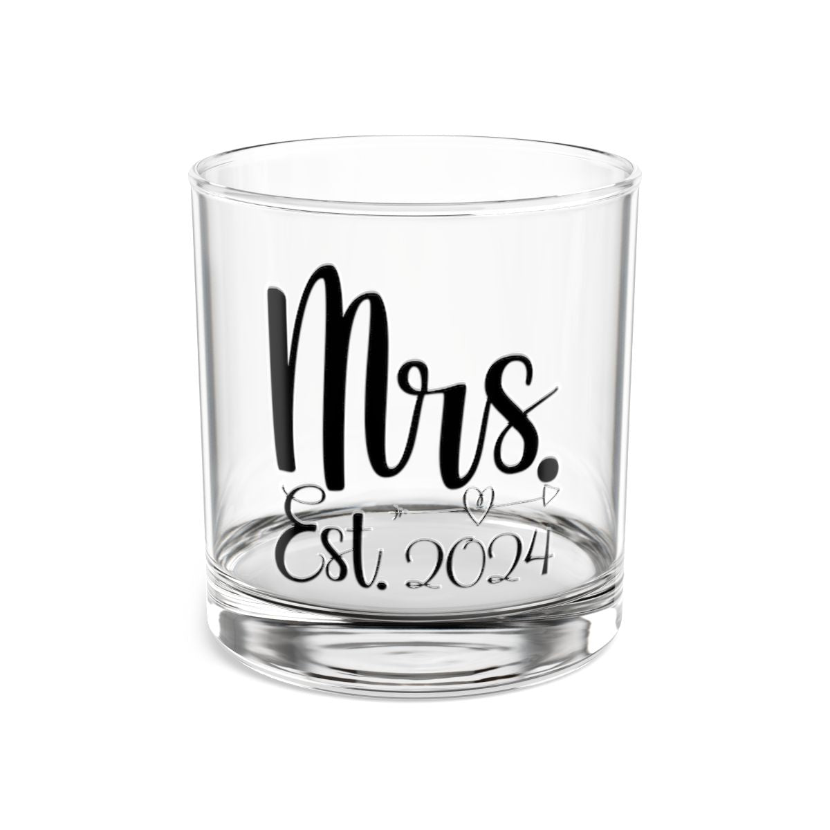 Mr And Mrs-2a Personalised Christmas Mr & Mrs Wine Glass 12oz, Whiskey Glass 6oz, Stemless Wine Glass 11.75oz, Rock Glass 10oz