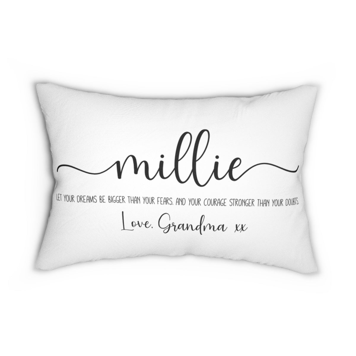 Personalised Home Coordinates, Quote Pillow, Name Pillow, Polyester Lumbar Pillow