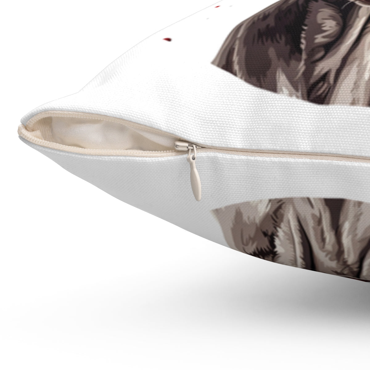 Christmas dog Cushions_Weimaraner-1 Personalised Dog Christmas Spun Polyester Square Throw Cushion with Insert - Maltese