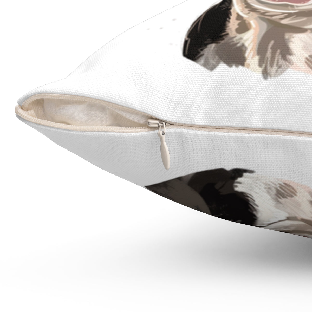 Christmas dog Cushions_French-Bulldog-1 Personalised Dog Christmas Spun Polyester Square Throw Cushion with Insert