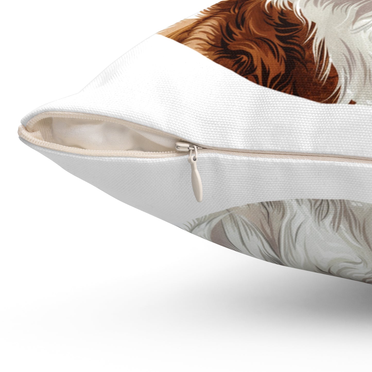 Personalized Christmas Dog Pillow, Custom Dog Cushion with Insert, Nova Scotia Duck Tolling Retriever Design, Holiday Décor Gift