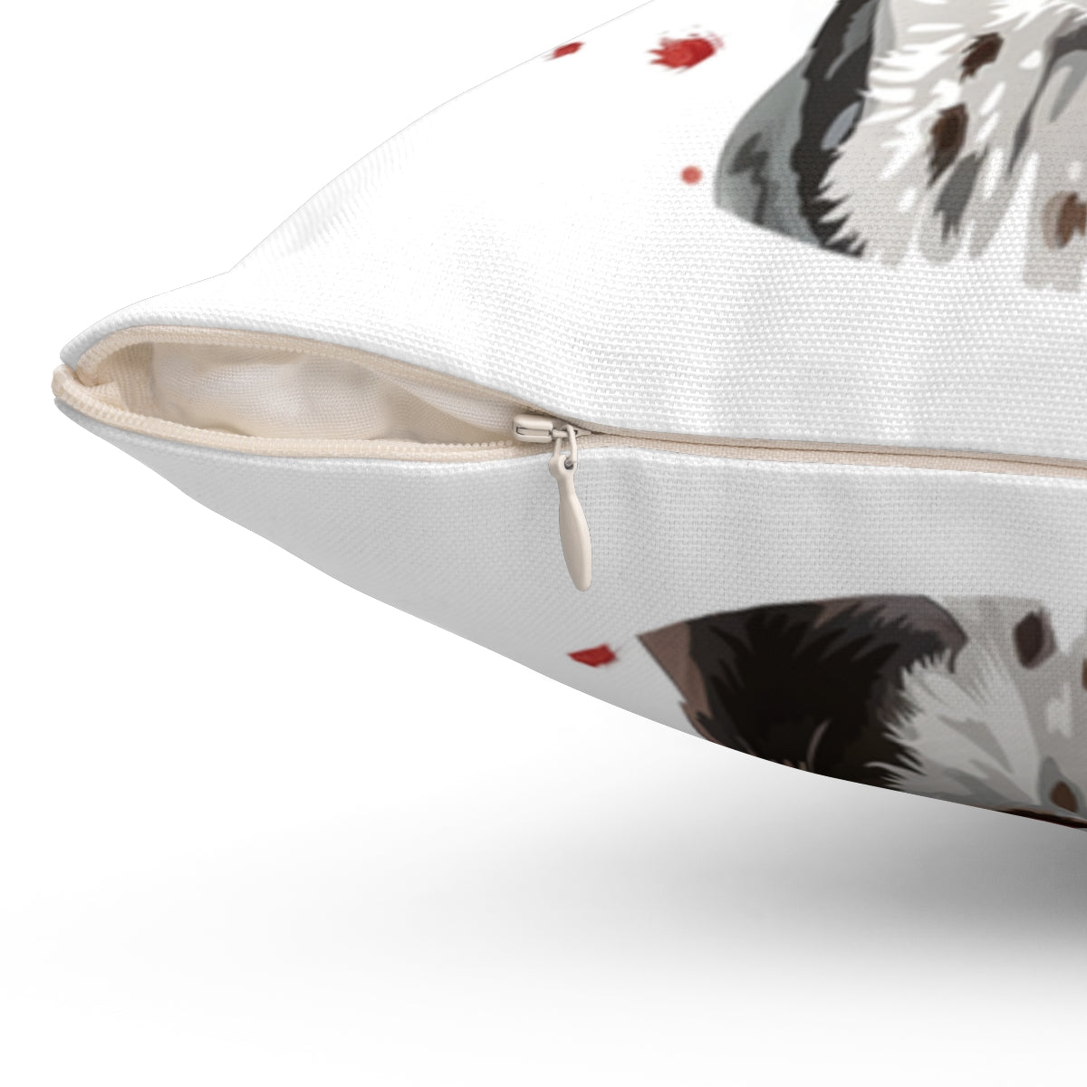 Christmas dog Cushions_English-Pointer-1 Personalised Dog Christmas Spun Polyester Square Throw Cushion with Insert
