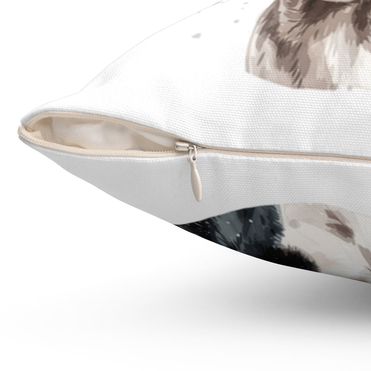Christmas dog Cushions_Boston-Terrier-1 Personalised Dog Christmas Spun Polyester Square Throw Cushion with Insert
