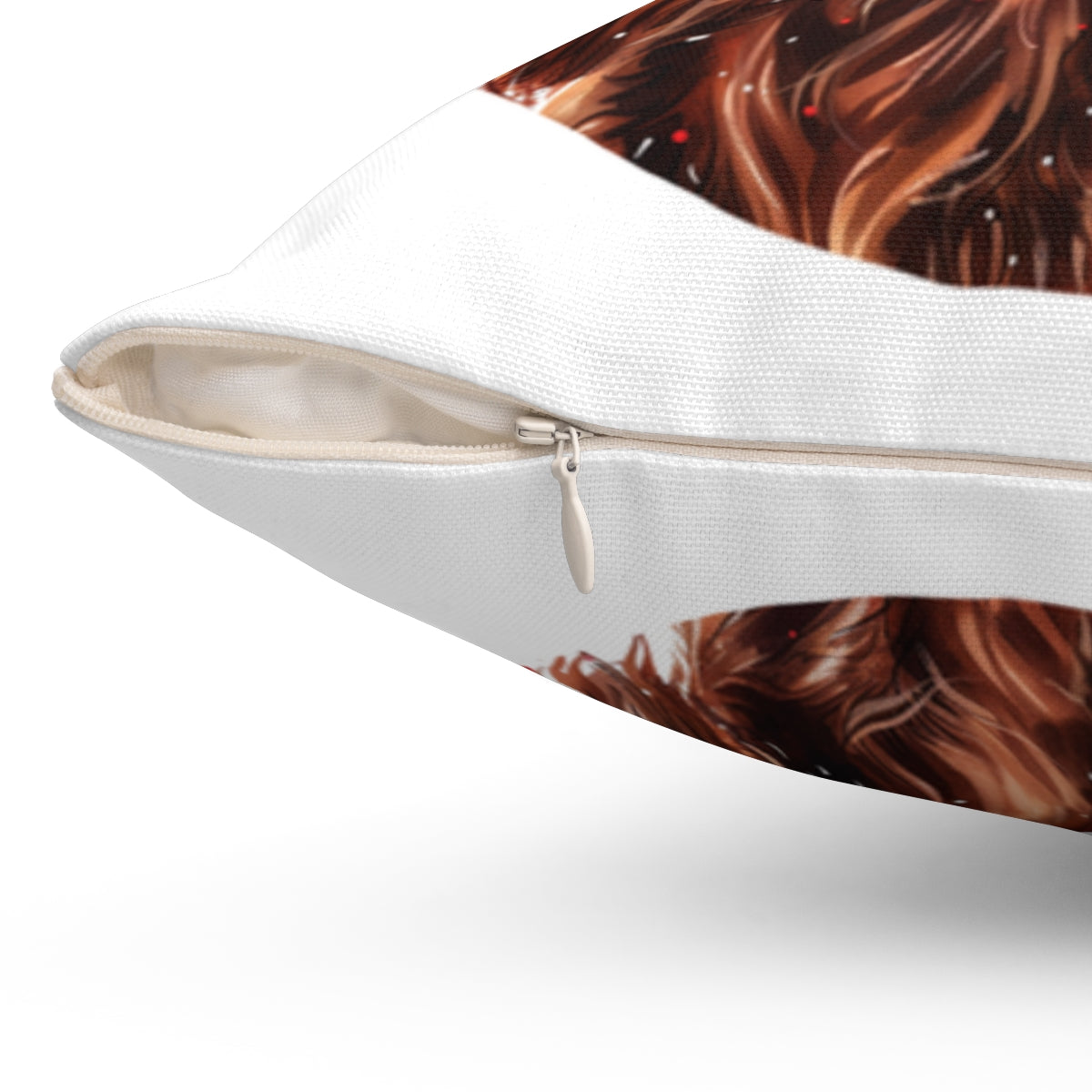 Christmas dog Cushions_Irish_Setter-2 Personalised Dog Christmas Spun Polyester Square Throw Cushion with Insert