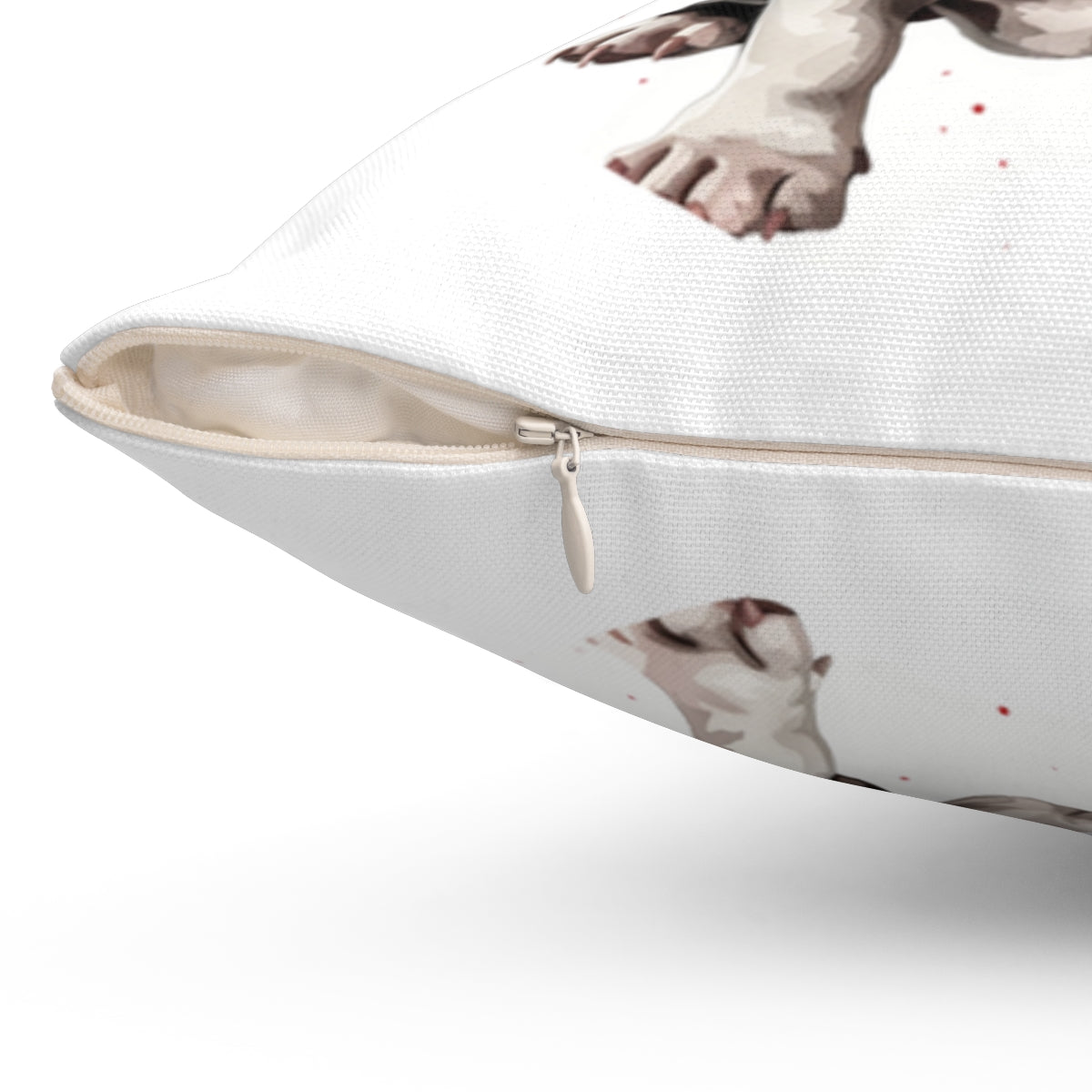 Christmas dog Cushions_French-Bulldog-4 Personalised Dog Christmas Spun Polyester Square Throw Cushion with Insert