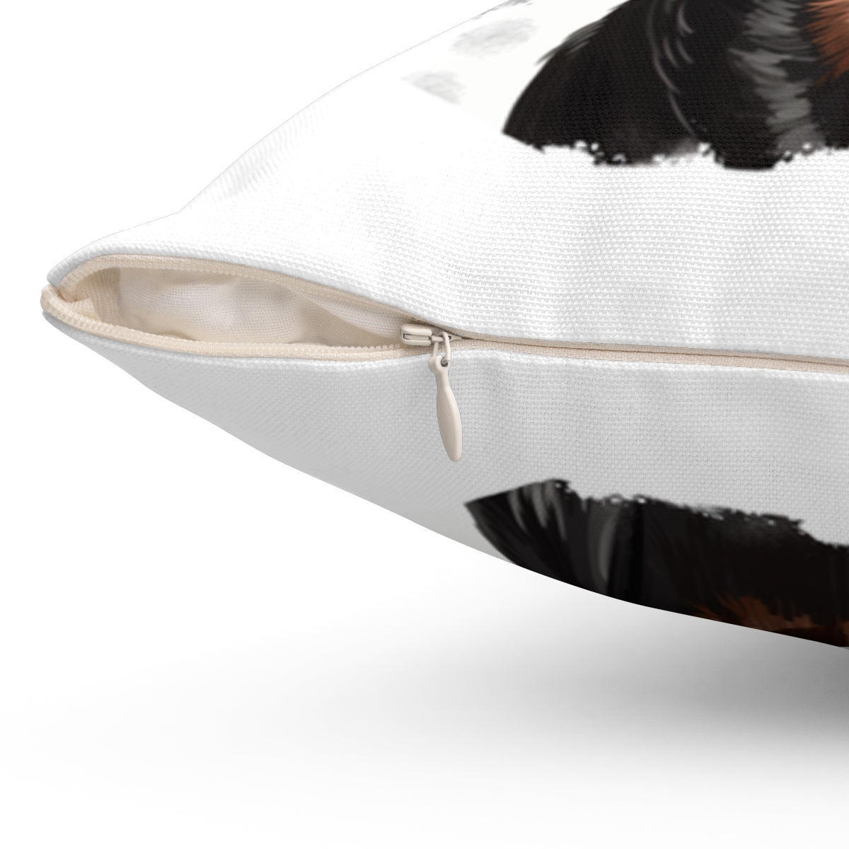 Christmas dog Cushions_Doberman-2 Personalised Dog Christmas Spun Polyester Square Throw Cushion with Insert