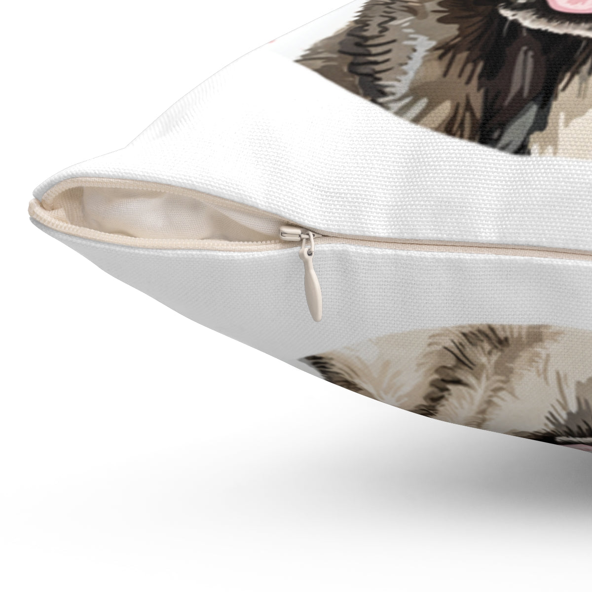 Christmas dog Cushions_Anatolian-Shepherd-2 Personalised Dog Christmas Spun Polyester Square Throw Cushion with Insert
