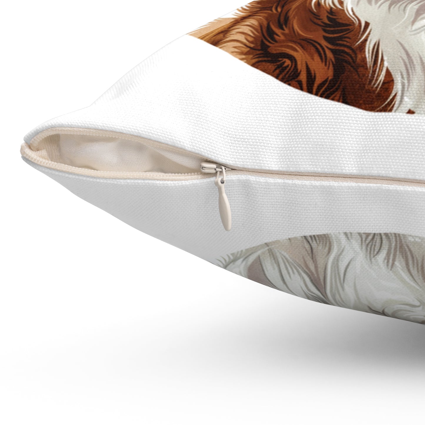 Personalized Christmas Dog Pillow, Custom Dog Cushion with Insert, Nova Scotia Duck Tolling Retriever Design, Holiday Décor Gift
