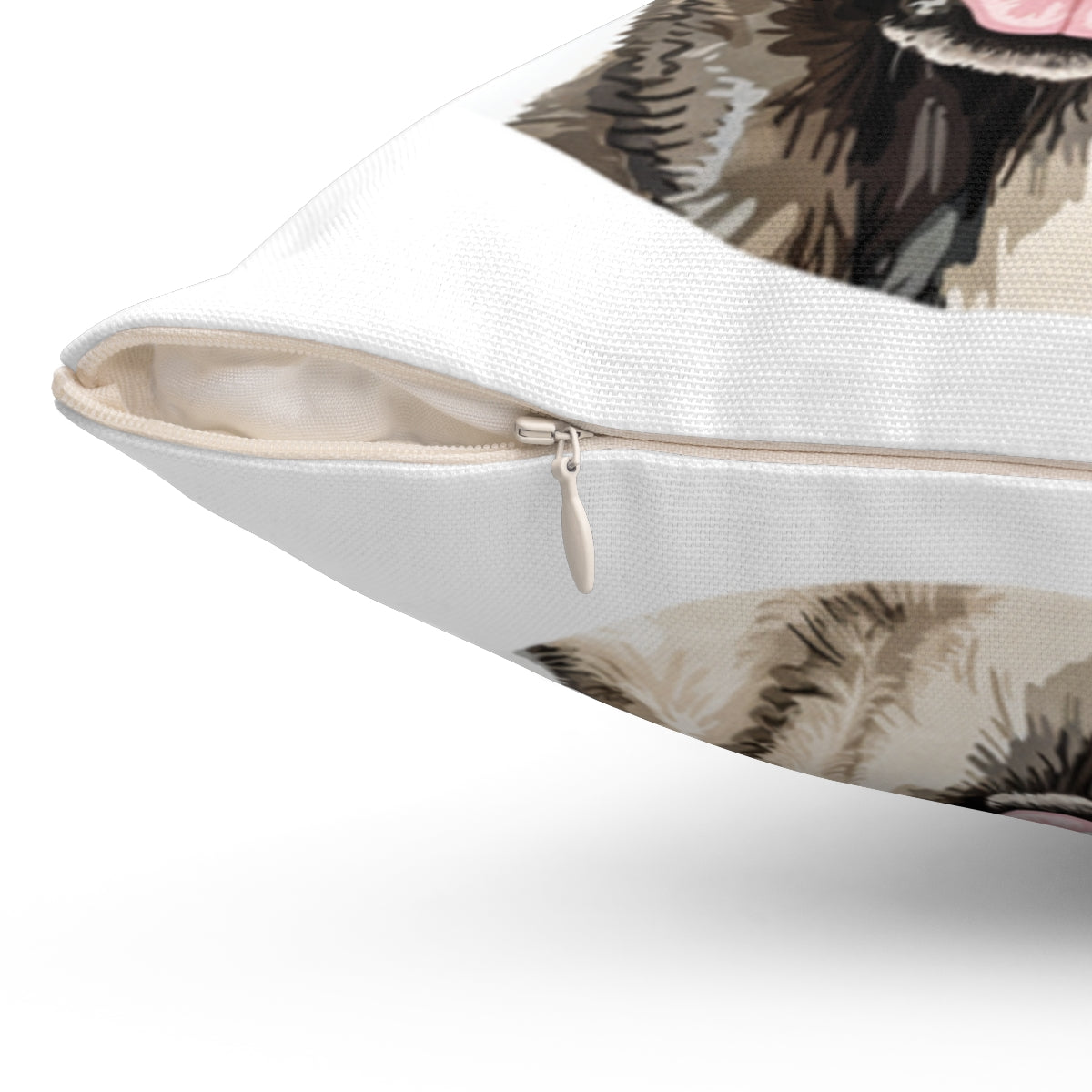 Christmas dog Cushions_Anatolian-Shepherd-2 Personalised Dog Christmas Spun Polyester Square Throw Cushion with Insert