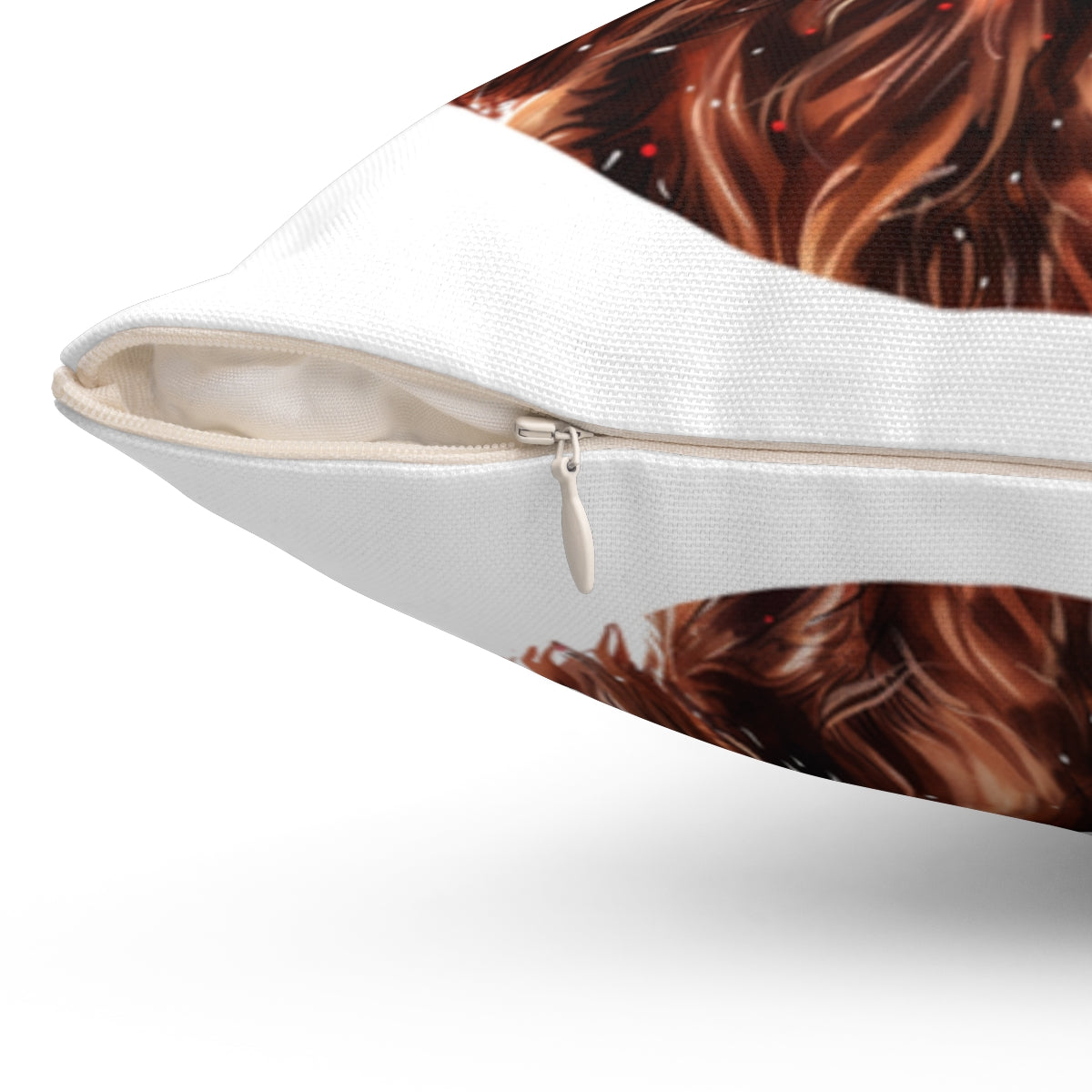 Christmas dog Cushions_Irish_Setter-2 Personalised Dog Christmas Spun Polyester Square Throw Cushion with Insert