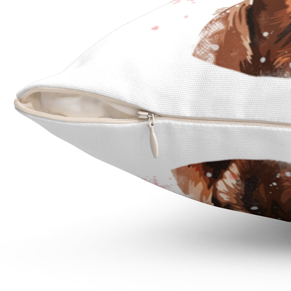 Christmas dog Cushions_Vizsla-2 Personalised Dog Christmas Spun Polyester Square Throw Cushion with Insert - Maltese