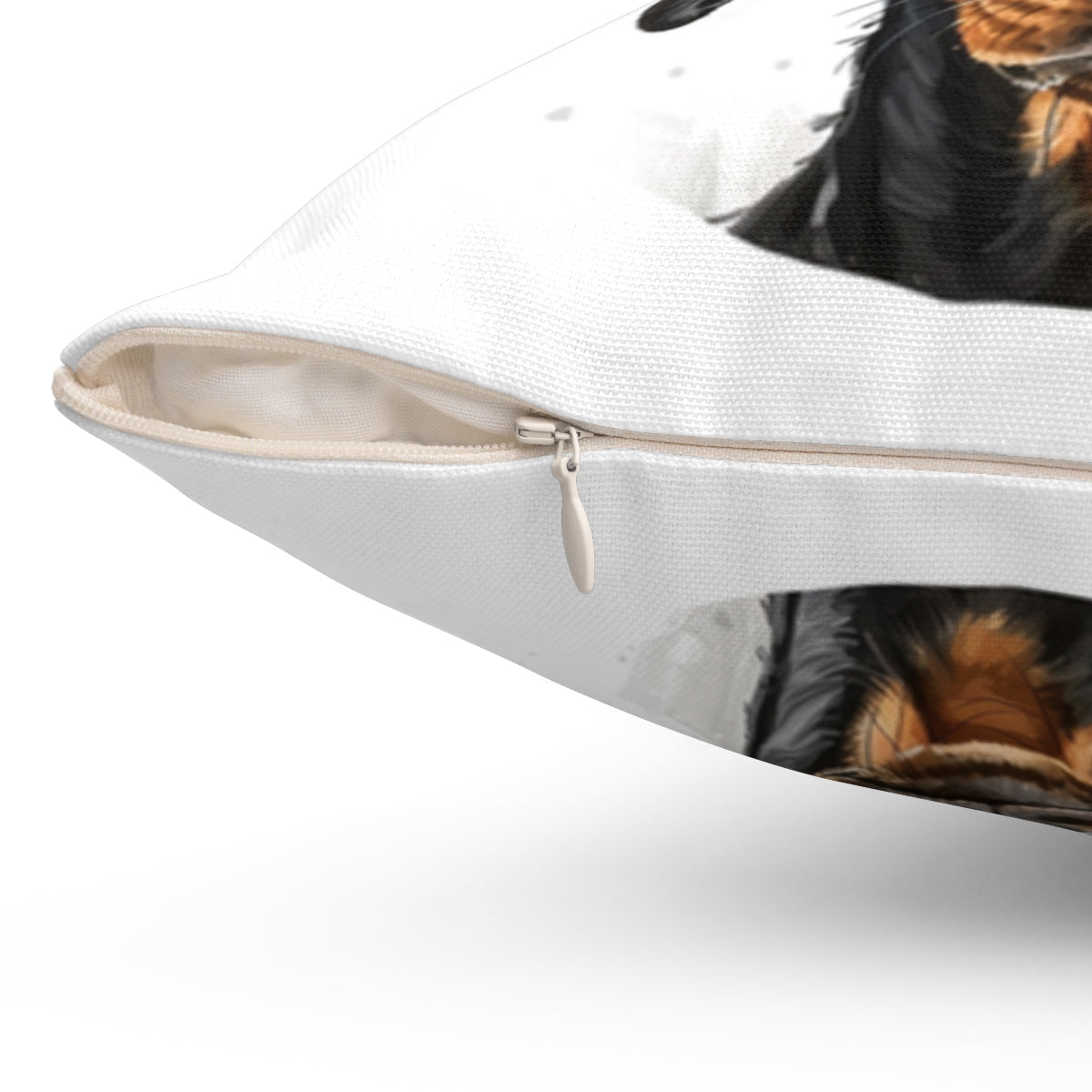 Christmas dog Cushions_German-Pinscher-1 Personalised Dog Christmas Spun Polyester Square Throw Cushion with Insert