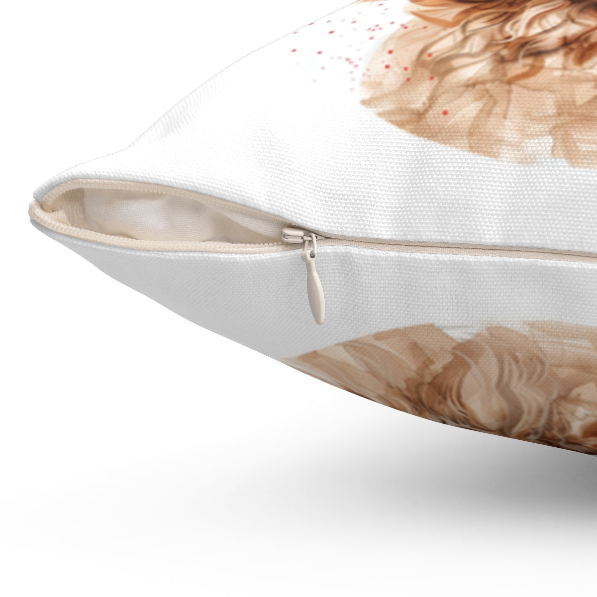 Christmas dog Cushions_Goldendoodle-1 Personalised Dog Christmas Spun Polyester Square Throw Cushion with Insert