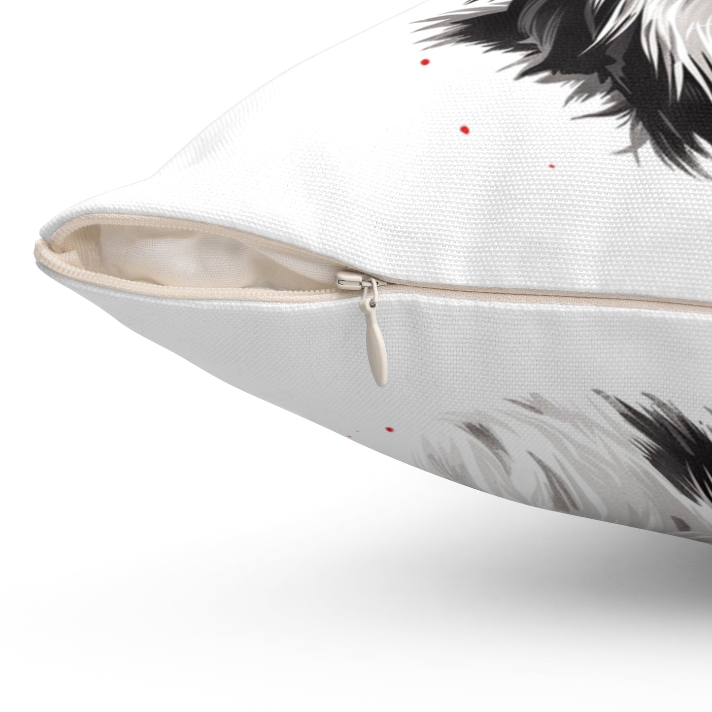 Christmas Dog Cushion Personalized Papillon Pillow with Insert Holiday Pet Gift