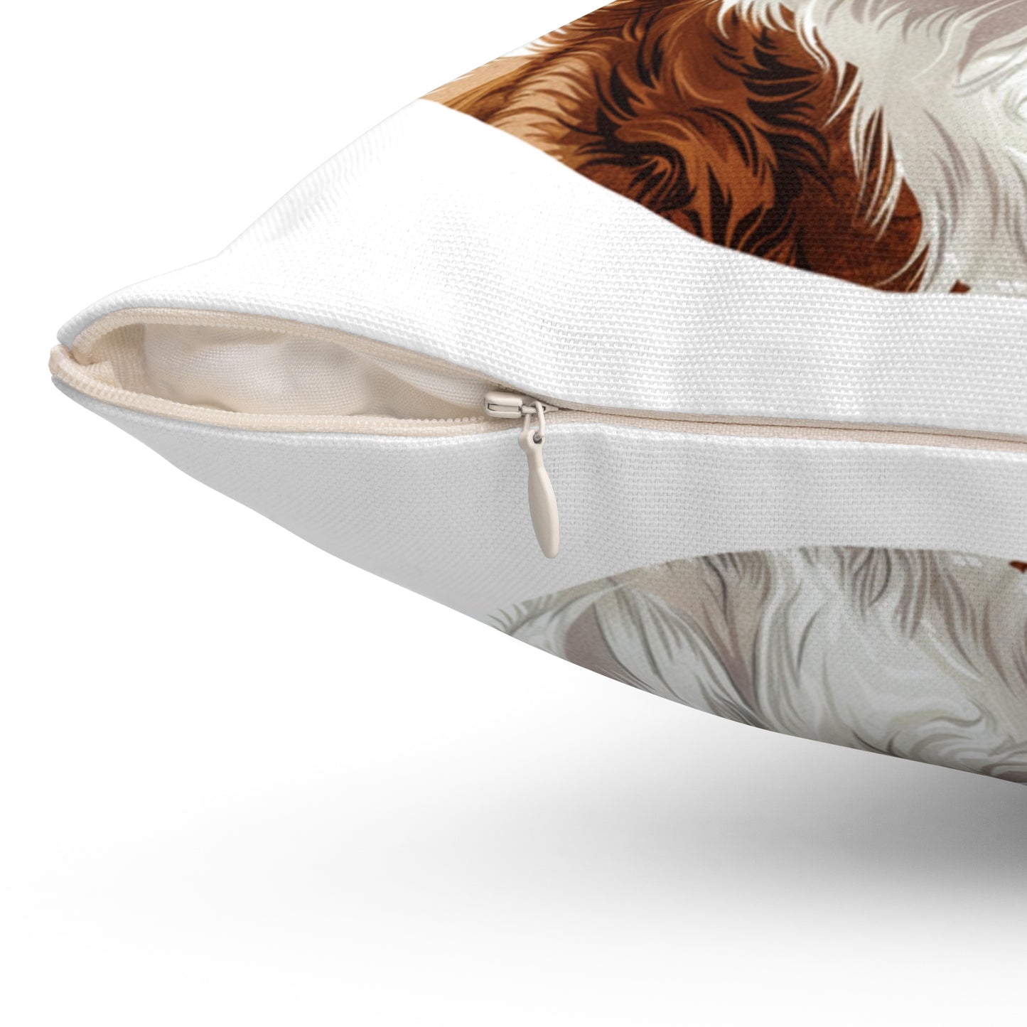 Personalized Christmas Dog Pillow, Custom Dog Cushion with Insert, Nova Scotia Duck Tolling Retriever Design, Holiday Décor Gift