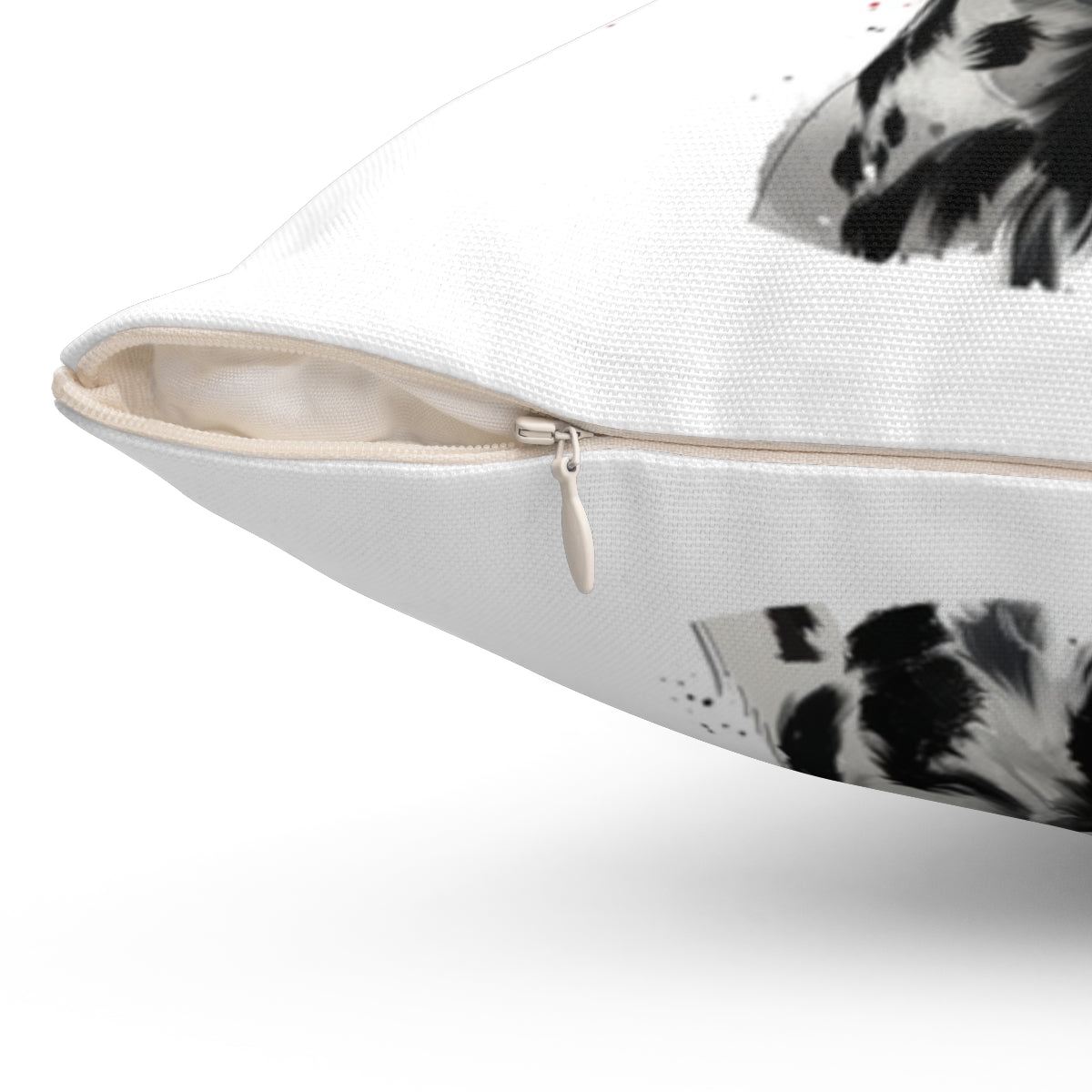 Christmas dog Cushions_Dalmation-2 Personalised Dog Christmas Spun Polyester Square Throw Cushion with Insert
