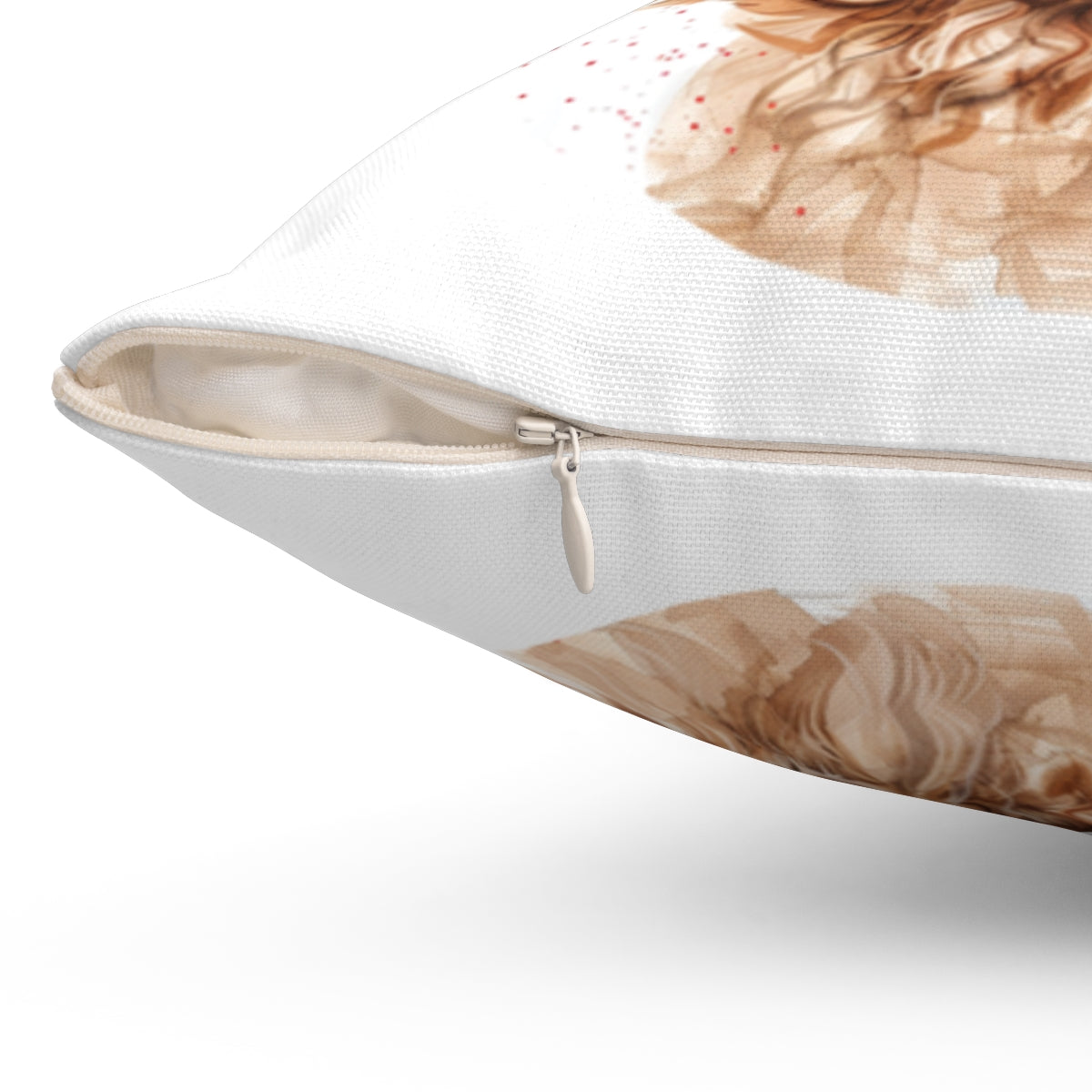 Christmas dog Cushions_Goldendoodle-1 Personalised Dog Christmas Spun Polyester Square Throw Cushion with Insert