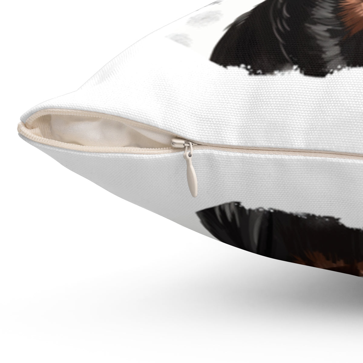 Christmas dog Cushions_Doberman-2 Personalised Dog Christmas Spun Polyester Square Throw Cushion with Insert