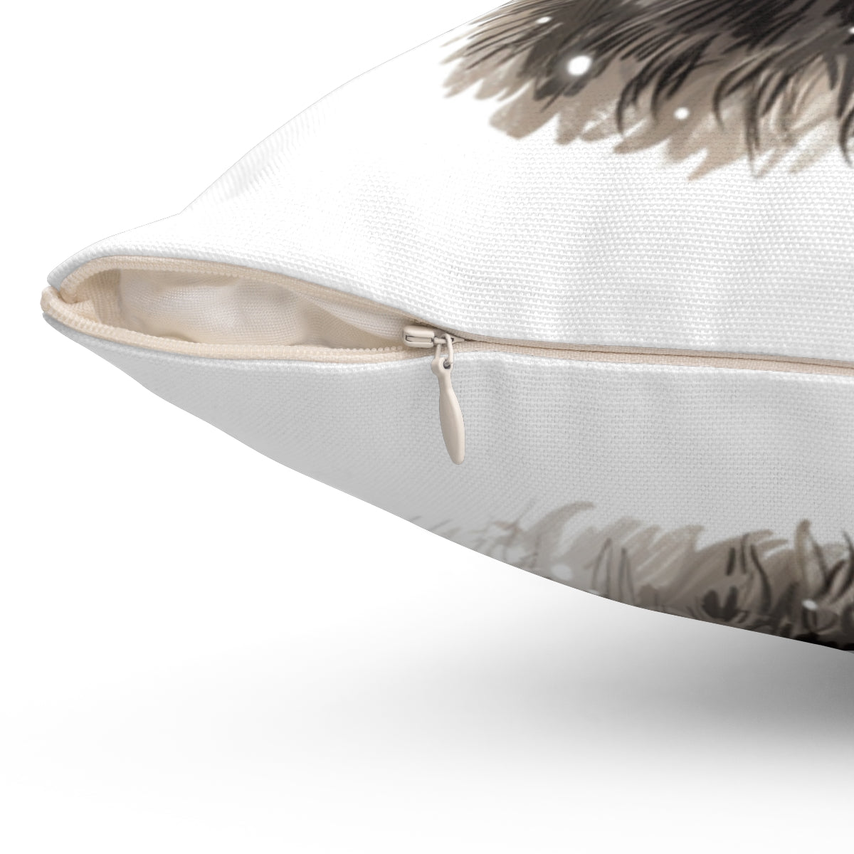 Christmas dog Cushions_Keeshond-1 Personalised Dog Christmas Spun Polyester Square Throw Cushion with Insert