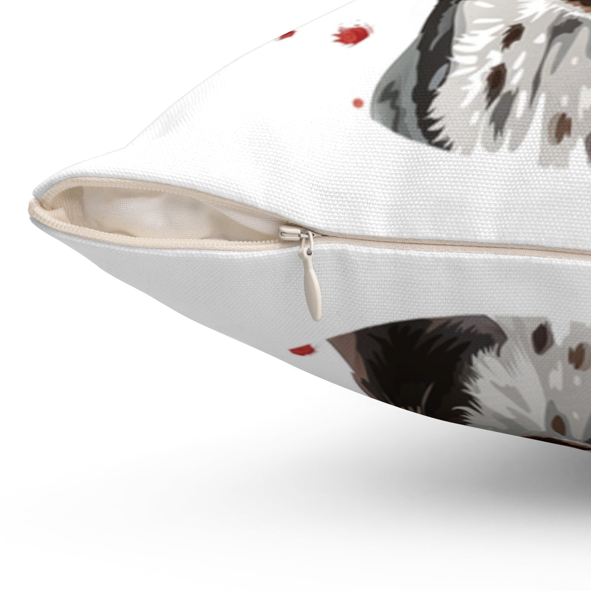 Christmas dog Cushions_English-Pointer-1 Personalised Dog Christmas Spun Polyester Square Throw Cushion with Insert