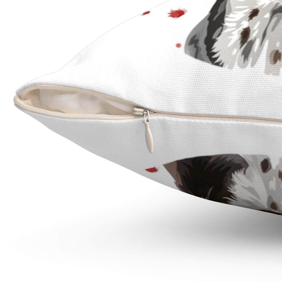 Christmas dog Cushions_English-Pointer-1 Personalised Dog Christmas Spun Polyester Square Throw Cushion with Insert