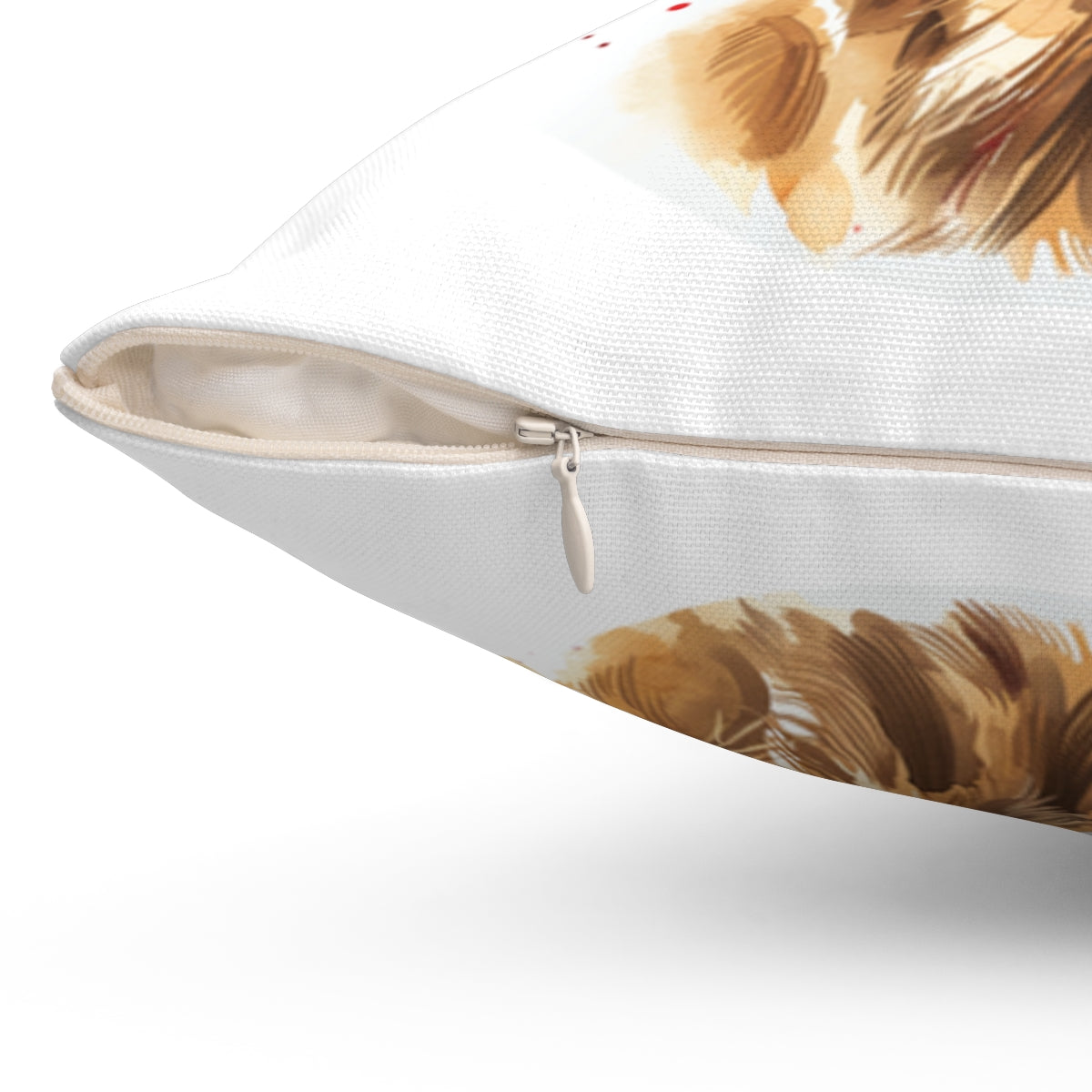 Christmas dog Cushions_Golden-Retreiver-1 Personalised Dog Christmas Spun Polyester Square Throw Cushion with Insert