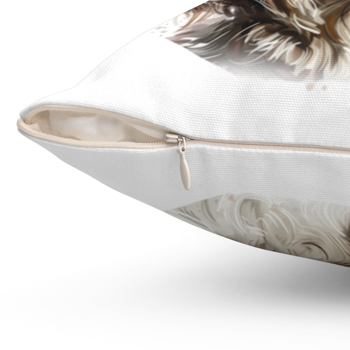 Christmas dog Cushions_Havanese-2 Personalised Dog Christmas Spun Polyester Square Throw Cushion with Insert