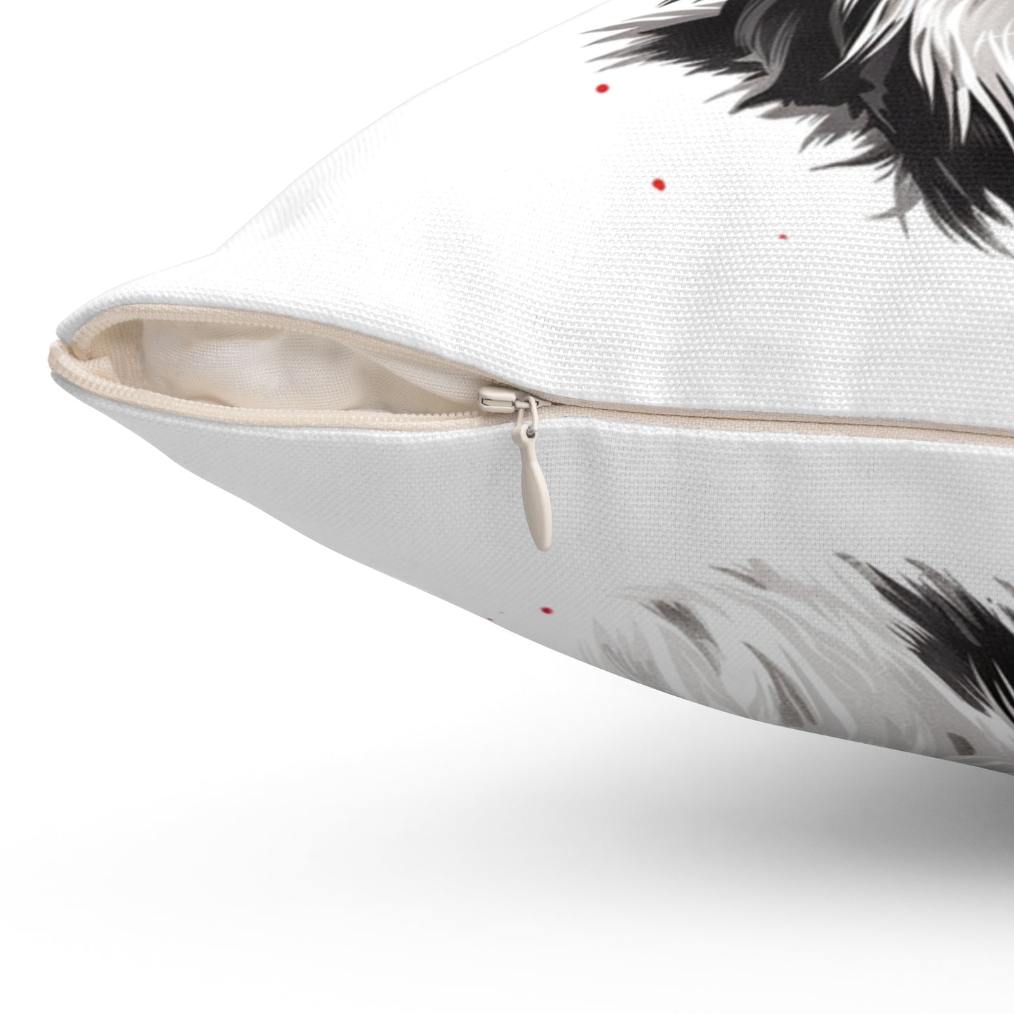 Christmas Dog Cushion Personalized Papillon Pillow with Insert Holiday Pet Gift