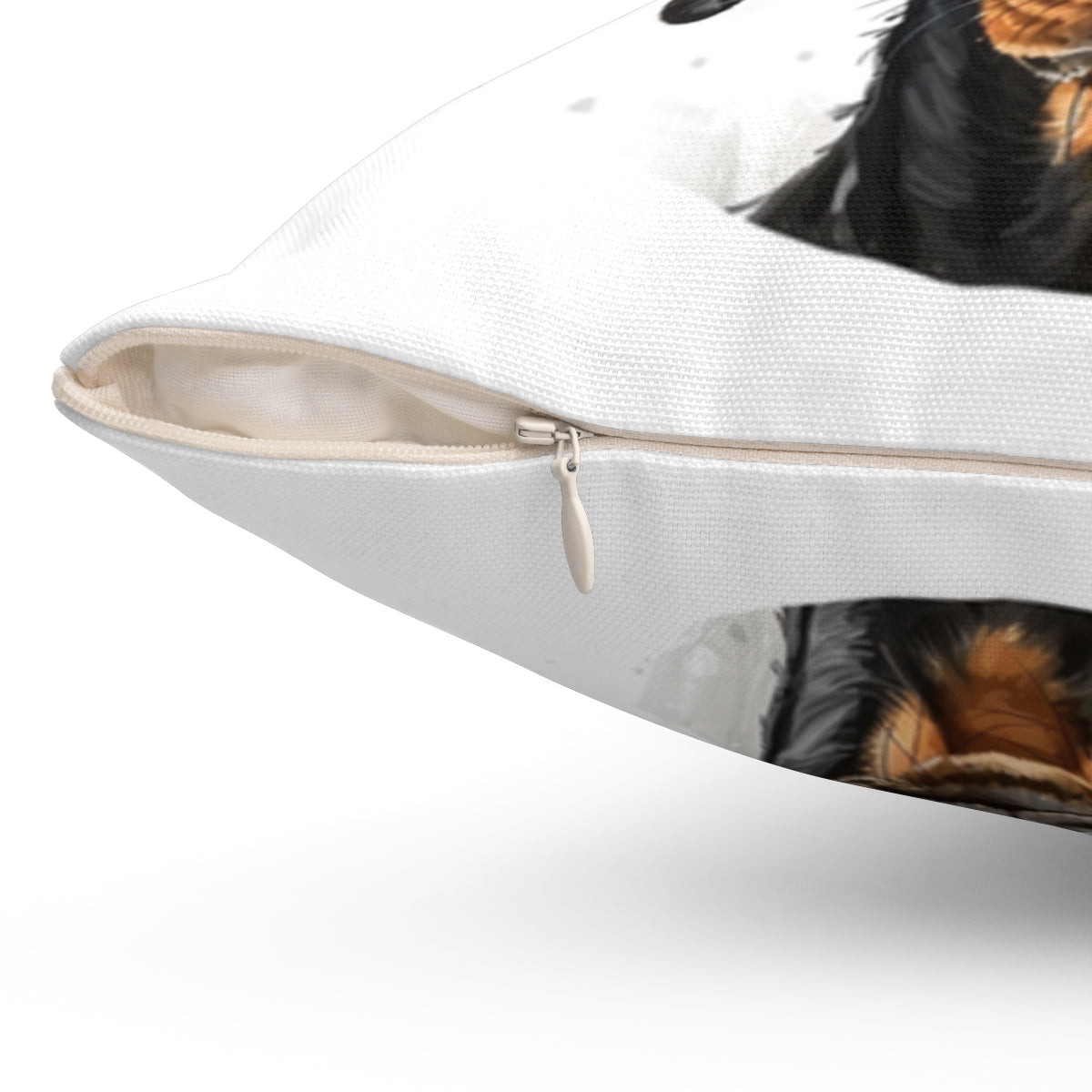Christmas dog Cushions_German-Pinscher-1 Personalised Dog Christmas Spun Polyester Square Throw Cushion with Insert