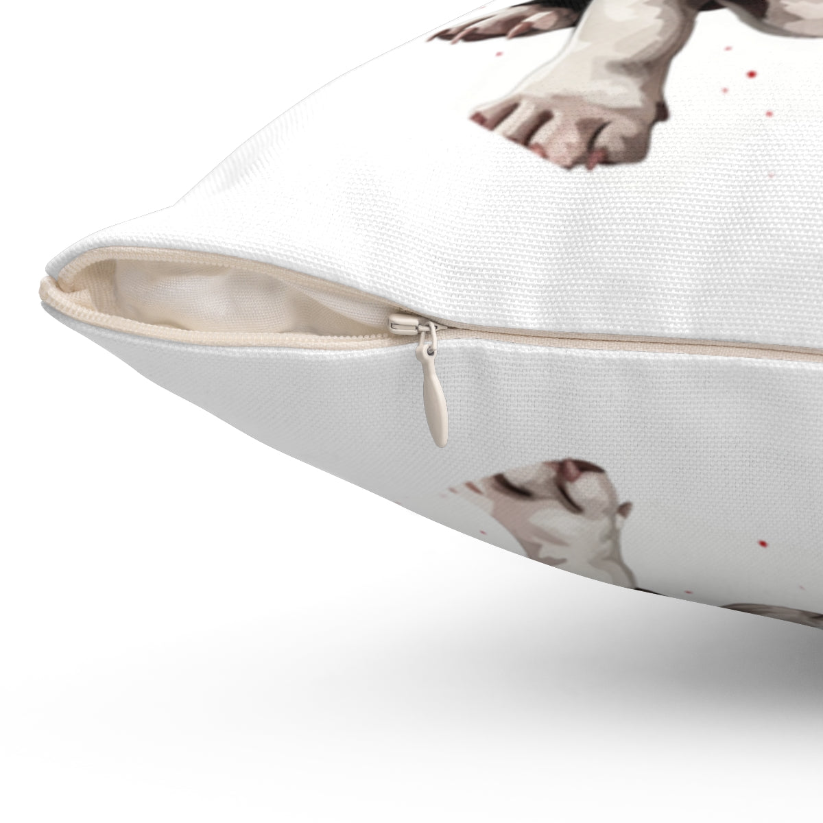Christmas dog Cushions_French-Bulldog-4 Personalised Dog Christmas Spun Polyester Square Throw Cushion with Insert