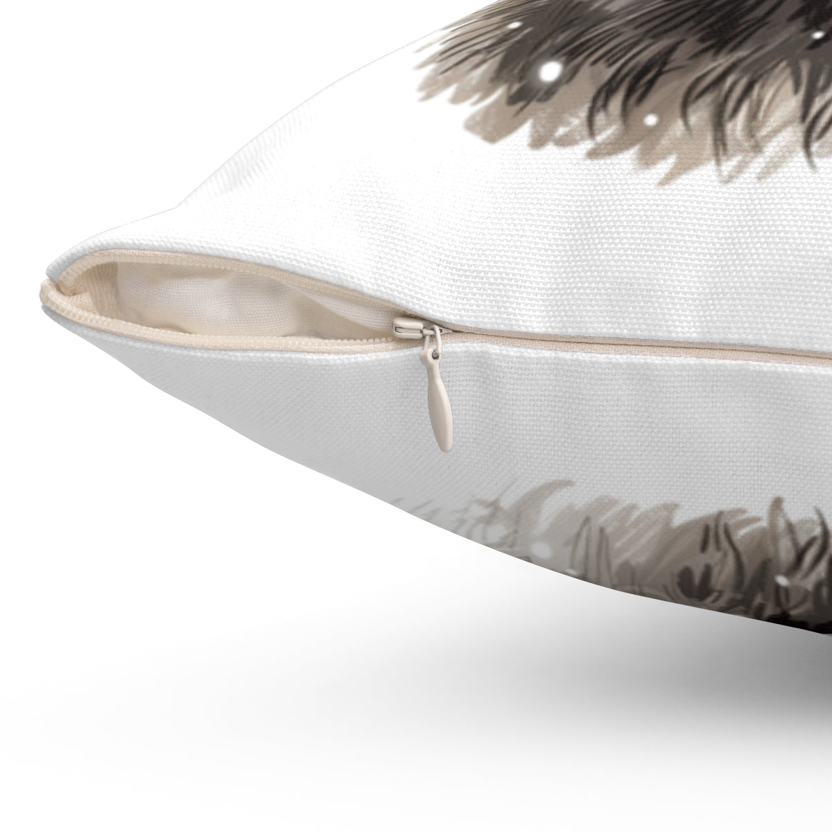 Christmas dog Cushions_Keeshond-1 Personalised Dog Christmas Spun Polyester Square Throw Cushion with Insert