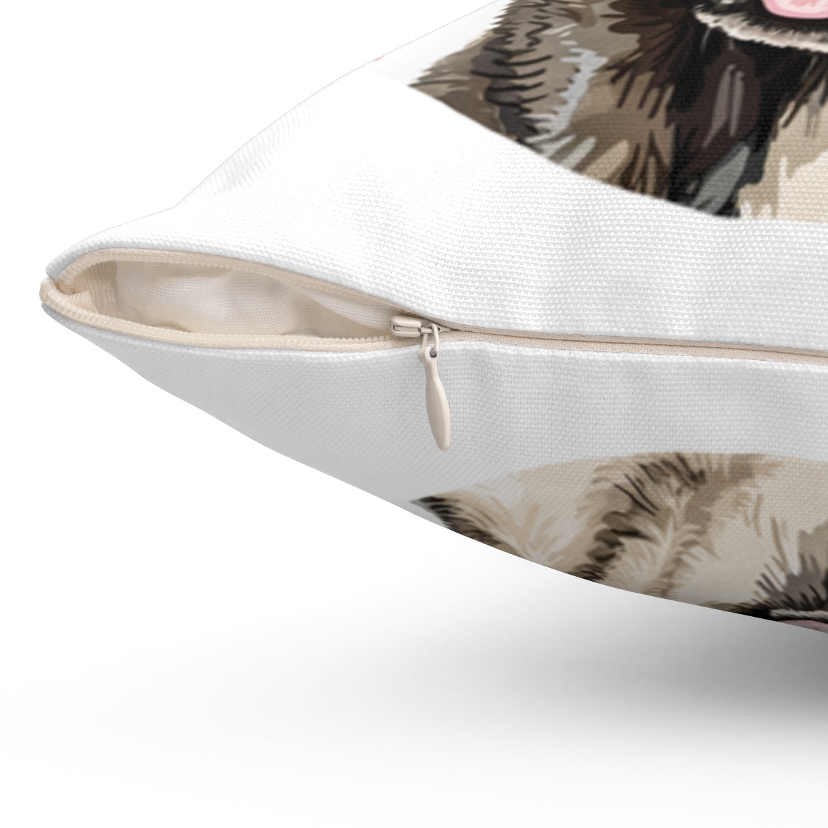 Christmas dog Cushions_Anatolian-Shepherd-2 Personalised Dog Christmas Spun Polyester Square Throw Cushion with Insert