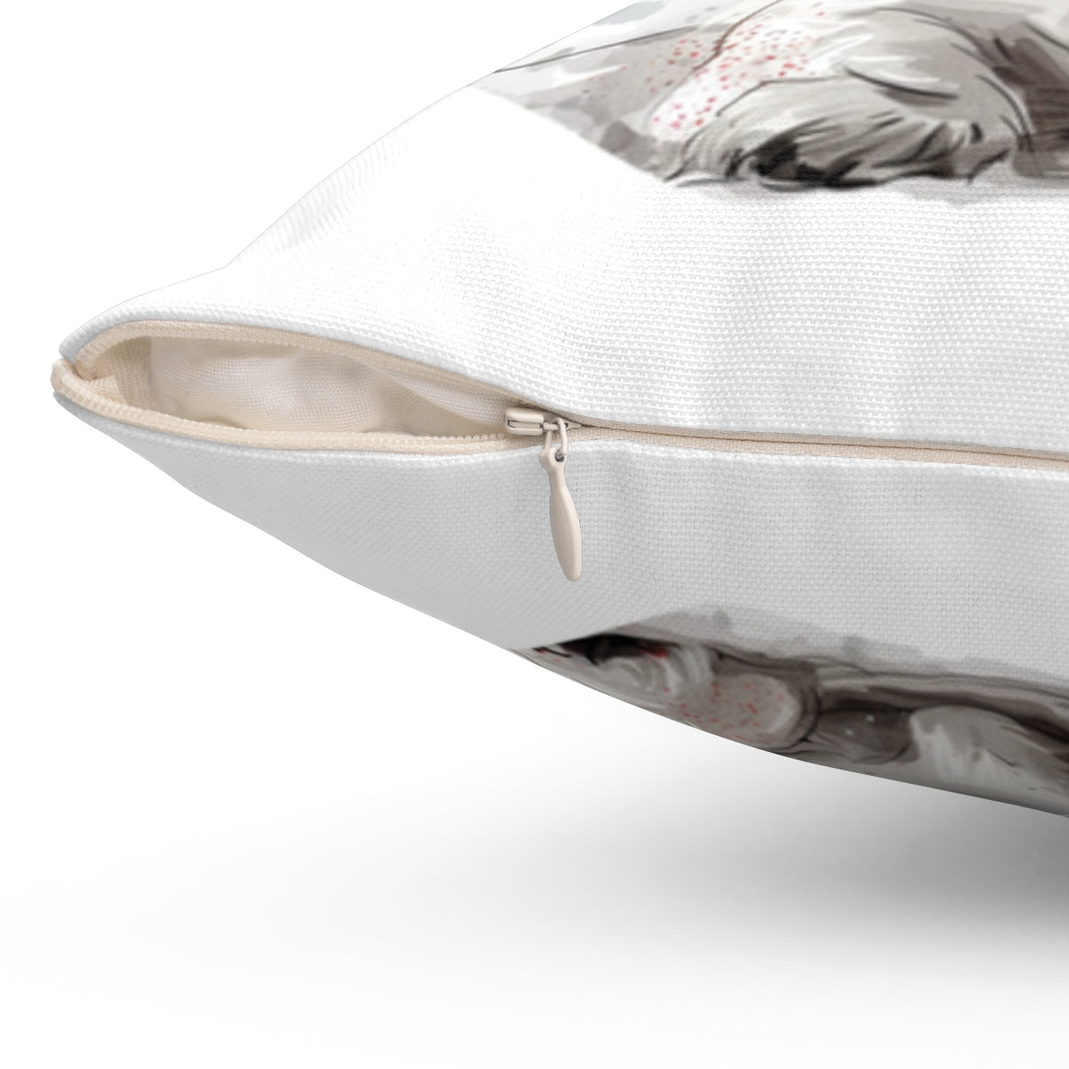 Christmas dog Cushions_West-Highland-Terrier-1 Personalised Dog Christmas Spun Polyester Square Throw Cushion with Insert - Maltese
