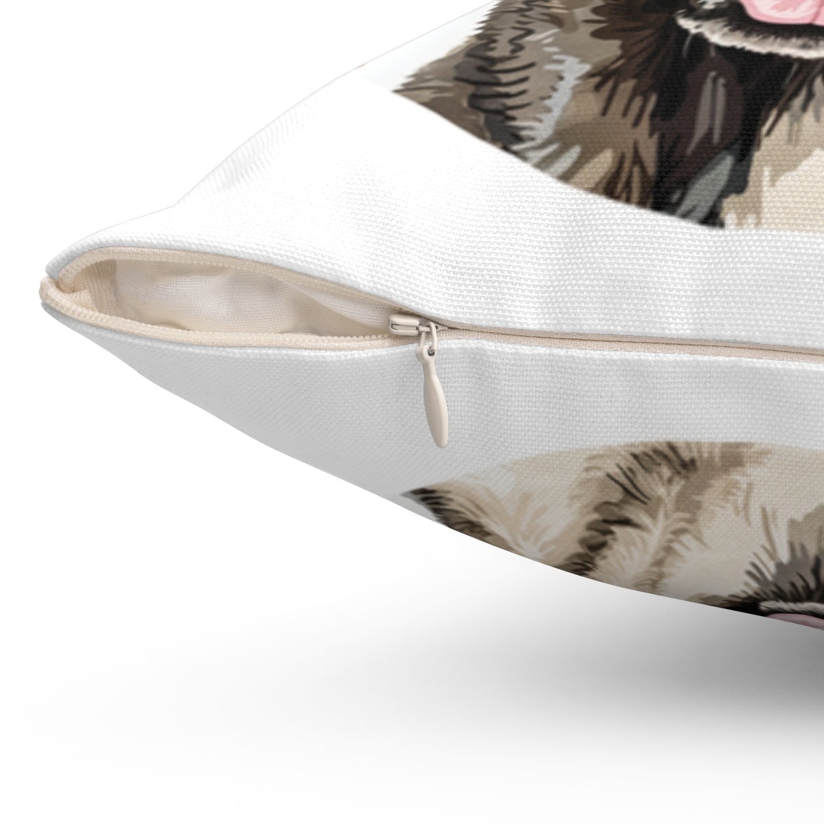 Christmas dog Cushions_Anatolian-Shepherd-2 Personalised Dog Christmas Spun Polyester Square Throw Cushion with Insert