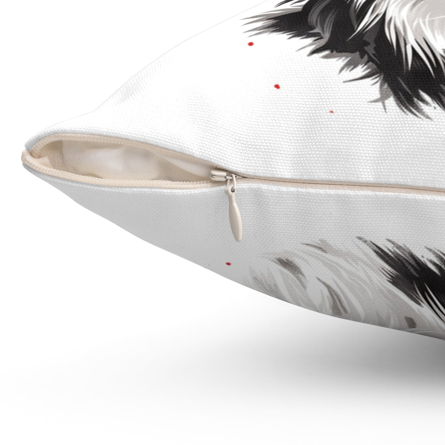 Christmas Dog Cushion Personalized Papillon Pillow with Insert Holiday Pet Gift