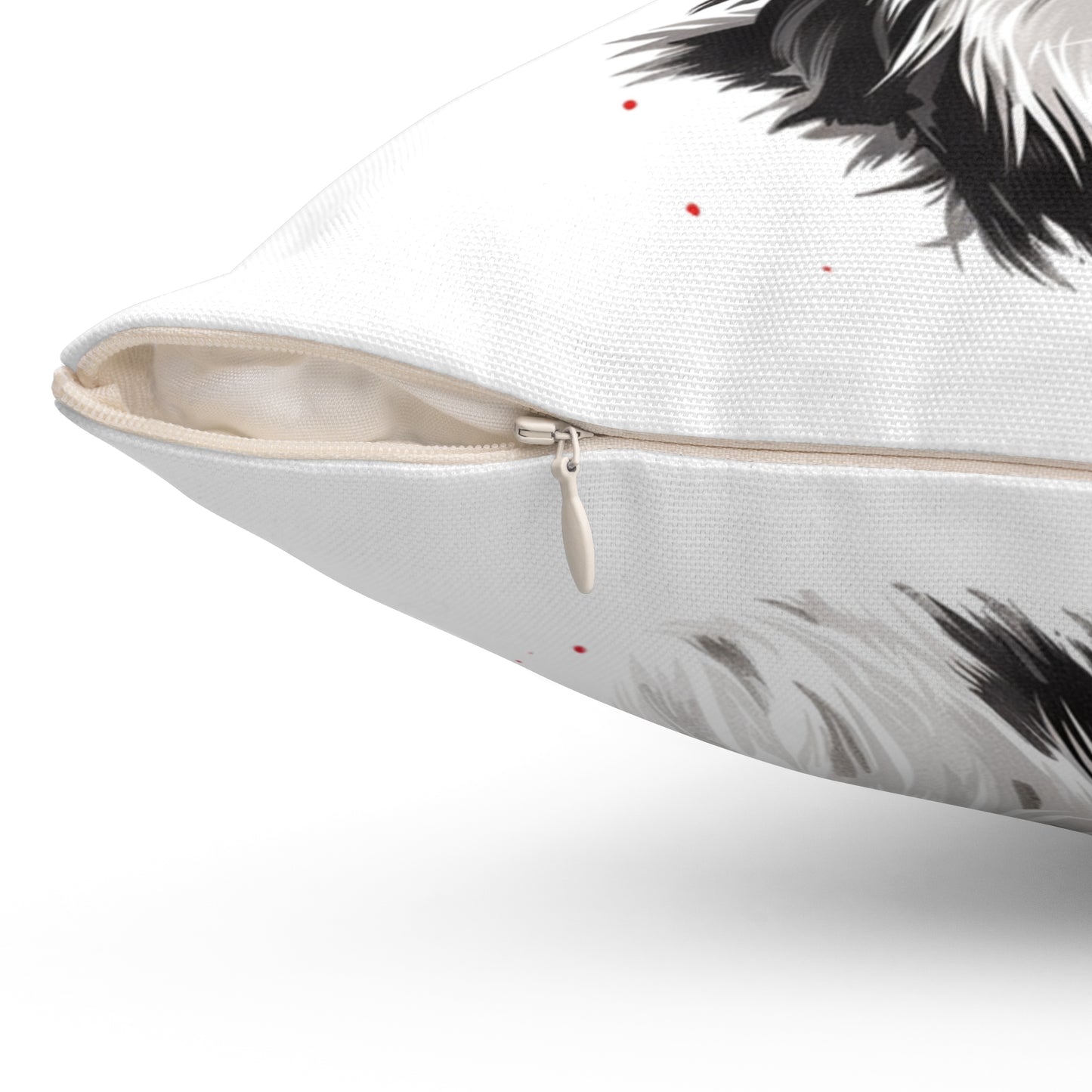 Christmas Dog Cushion Personalized Papillon Pillow with Insert Holiday Pet Gift