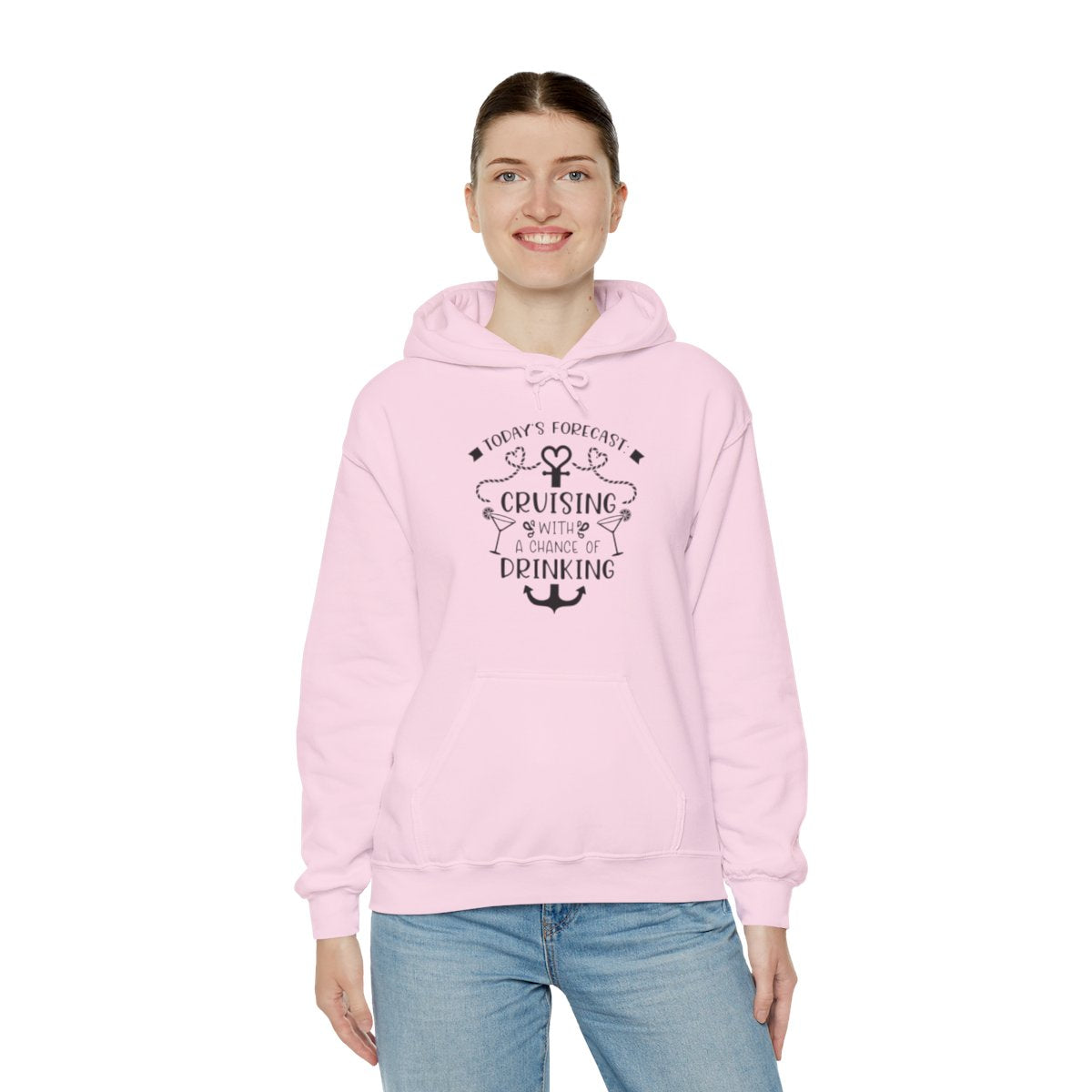 Todays Forecast cruising with a chance of Drinking Unisex Jersey Short Sleeve Tee/Unisex Heavy Blend™ Hooded Sweatshirt