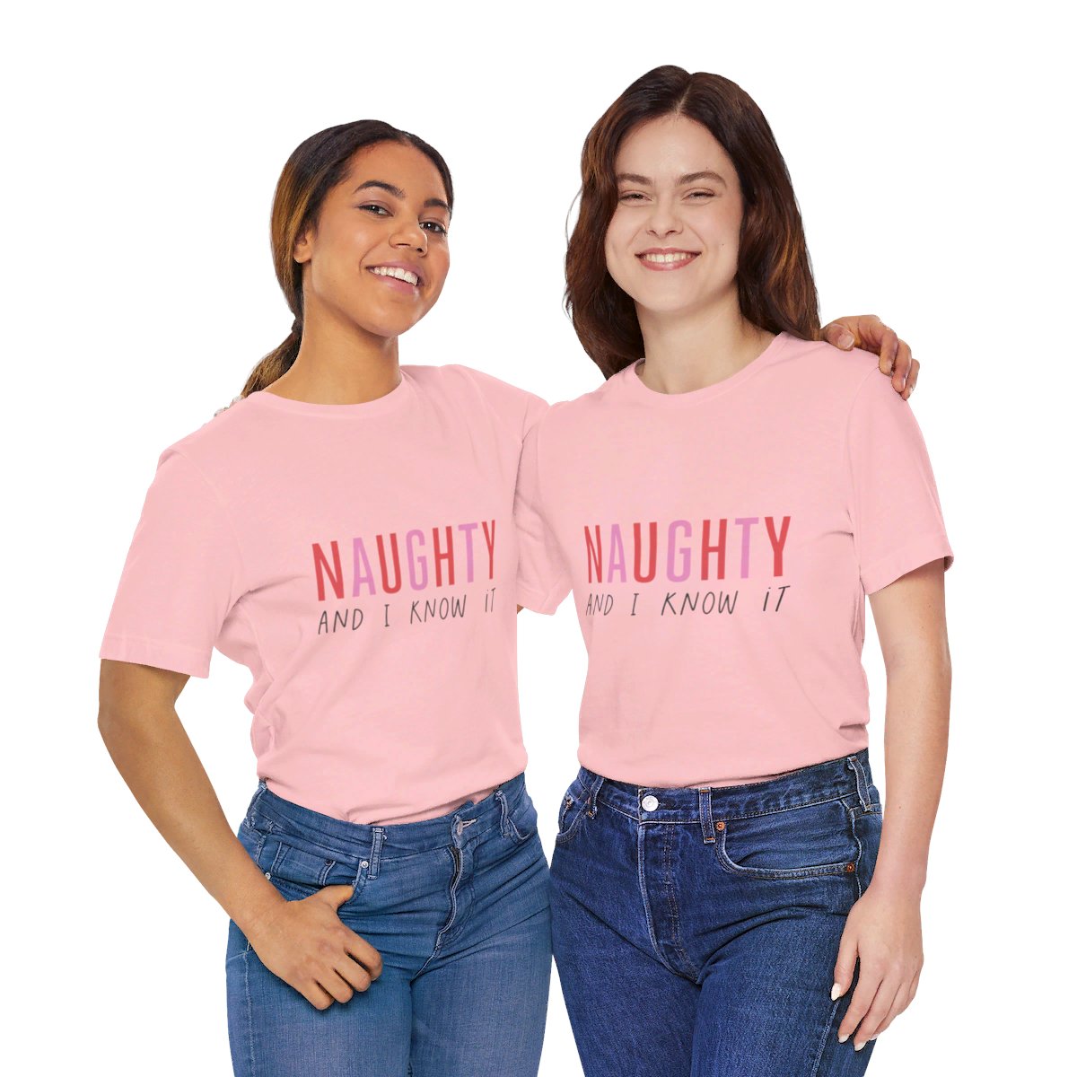 Unisex Jersey Short Sleeve Tee Christmas Naughty and I Know it