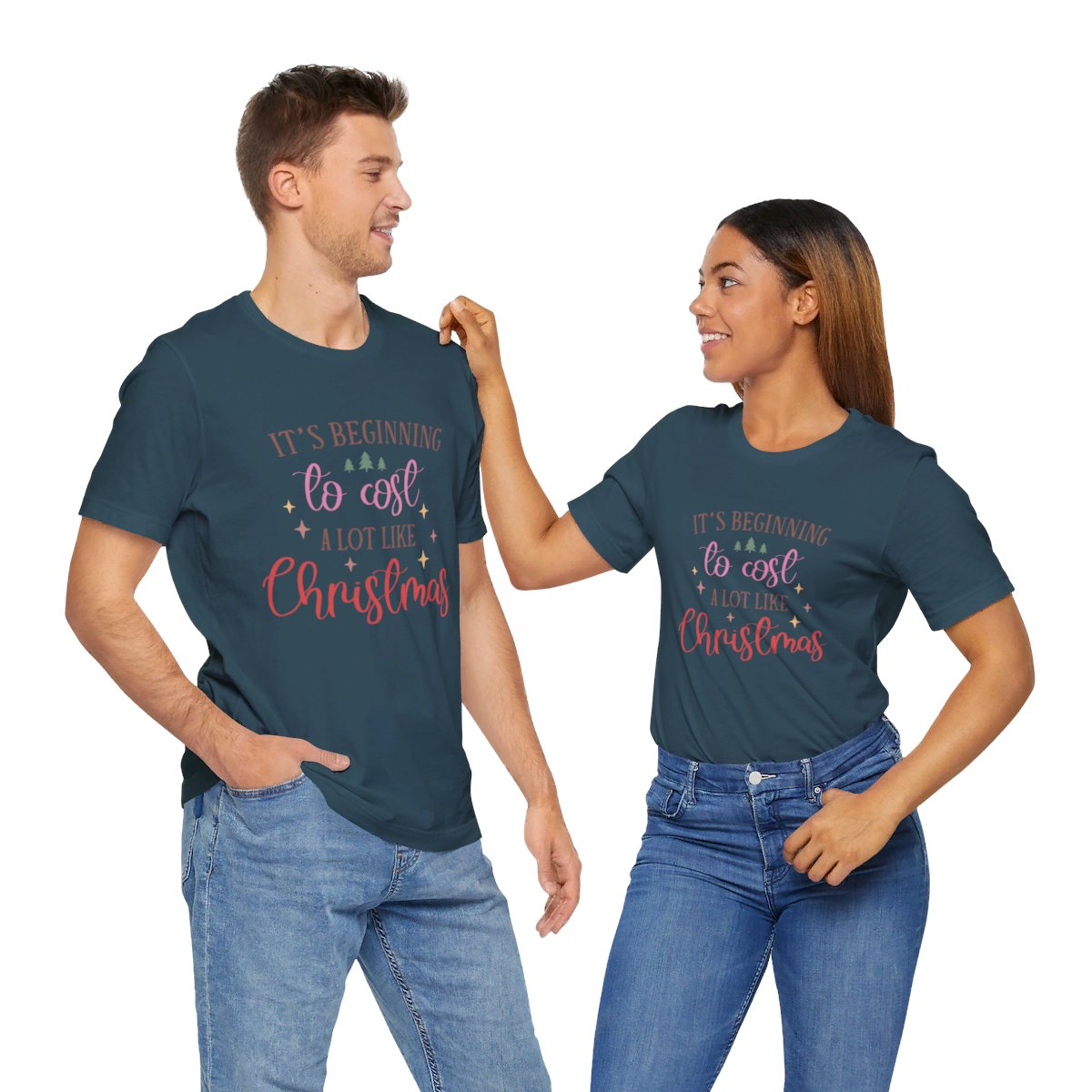 Unisex Jersey Short Sleeve Tee Christmas It's Beginning to Cost a Lot Like Christmas