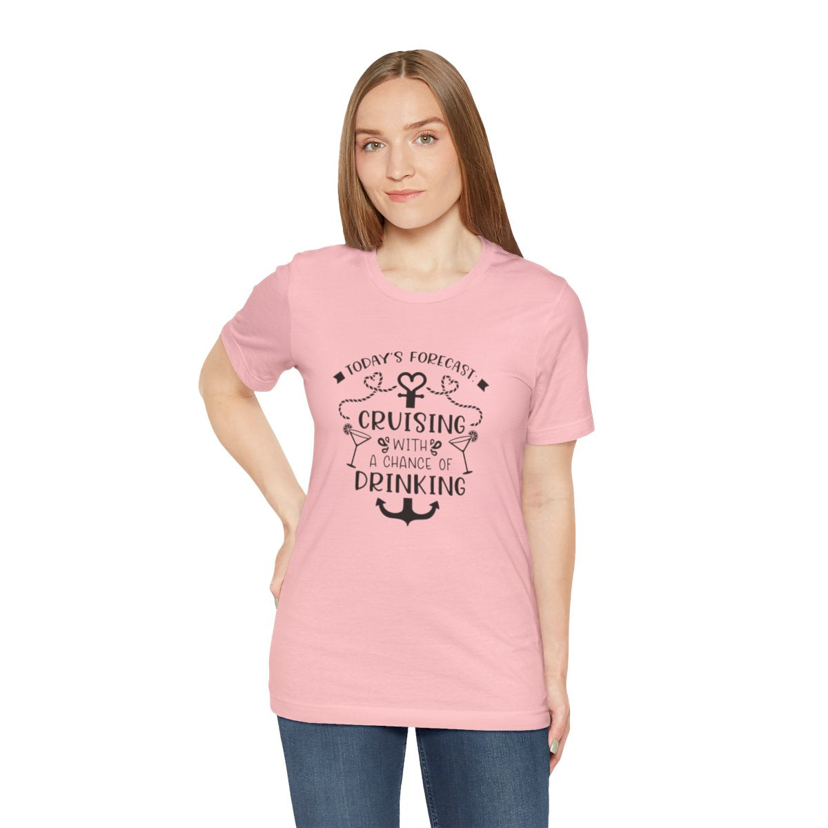 Todays Forecast cruising with a chance of Drinking Unisex Jersey Short Sleeve Tee/Unisex Heavy Blend™ Hooded Sweatshirt